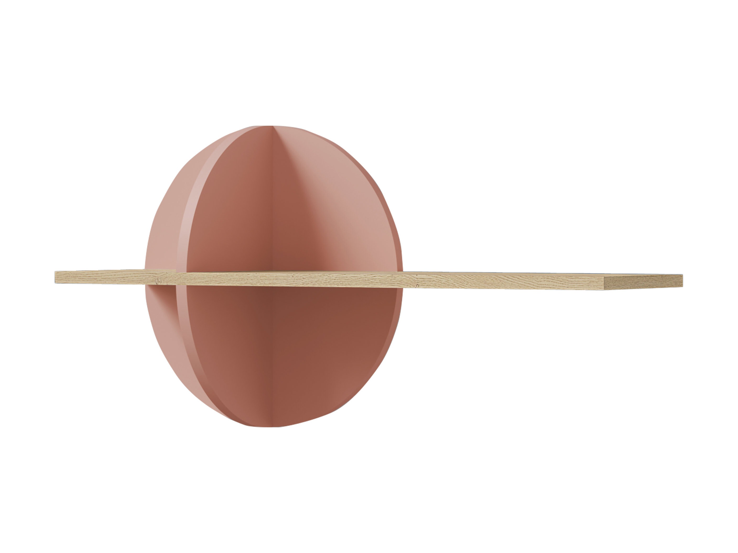Wandregal Fivelbi 115 (Cremona-Eiche + Rosa)