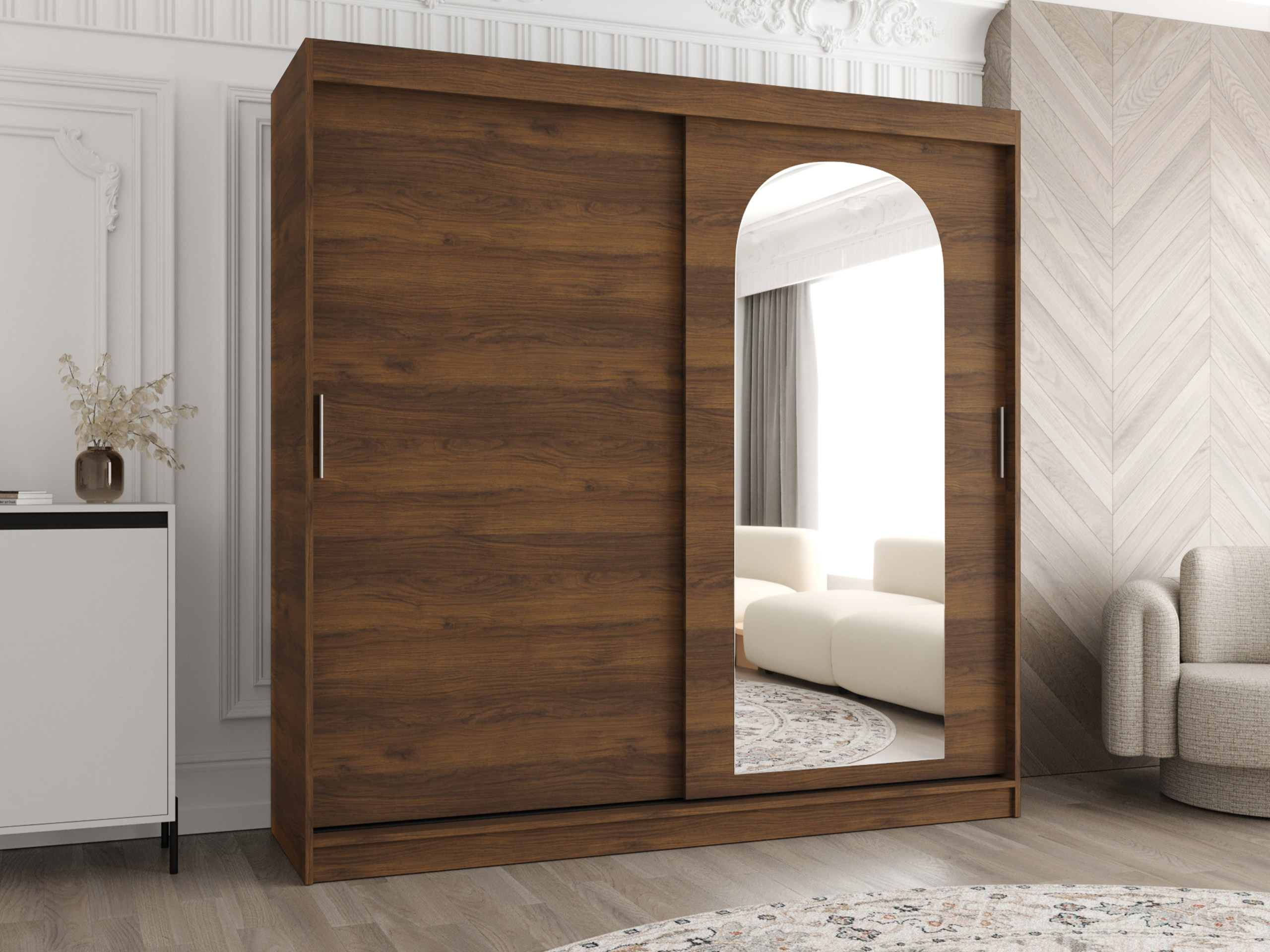 Kleiderschrank Hartford 499 (Walnussholzoptik)