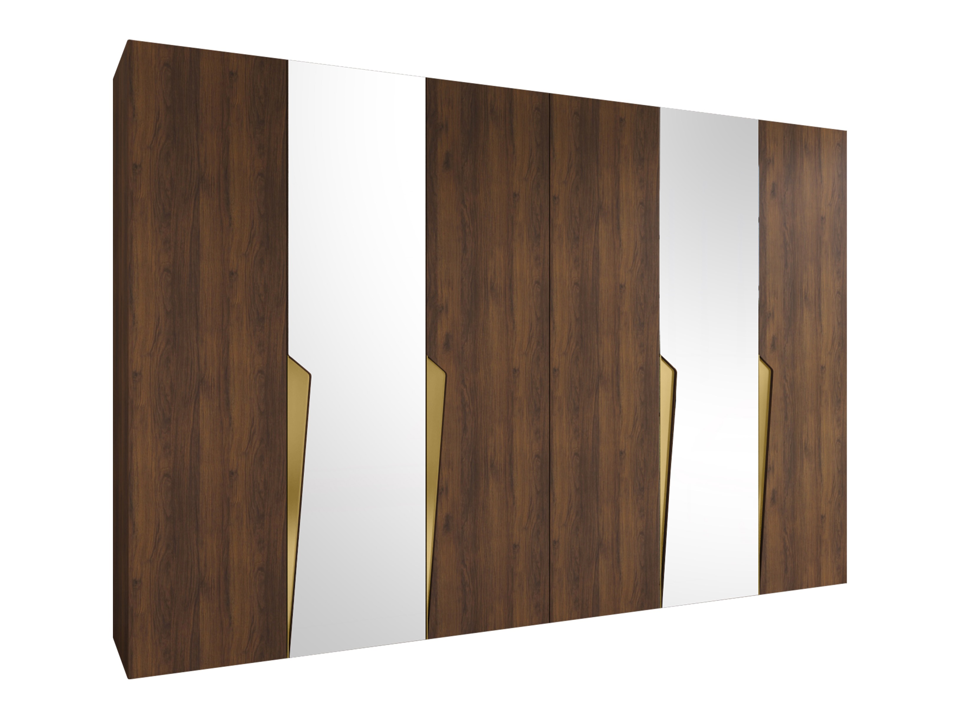 Kleiderschrank Hartford 612 (Walnussholzoptik)
