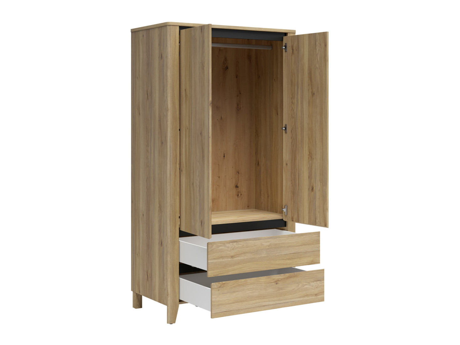 Kleiderschrank Talduno 103 (Eichenholzoptik hell)