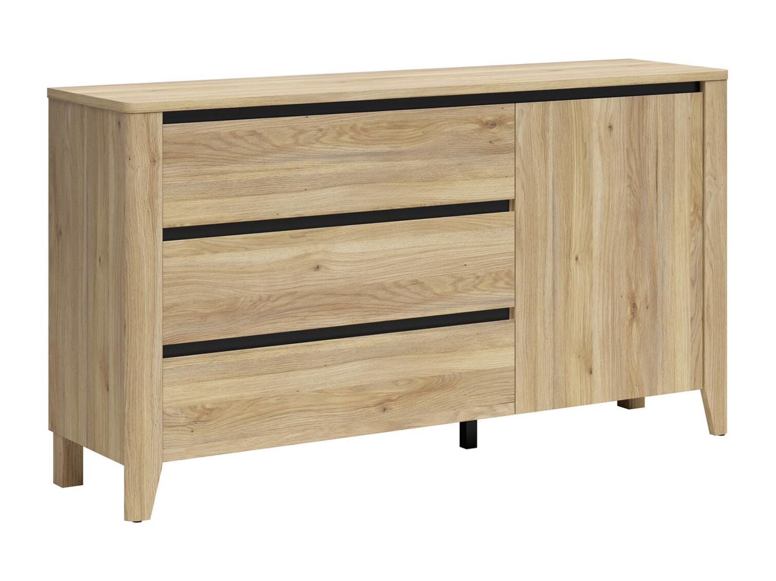 Kommode Talduno 105 (Eichenholzoptik hell)