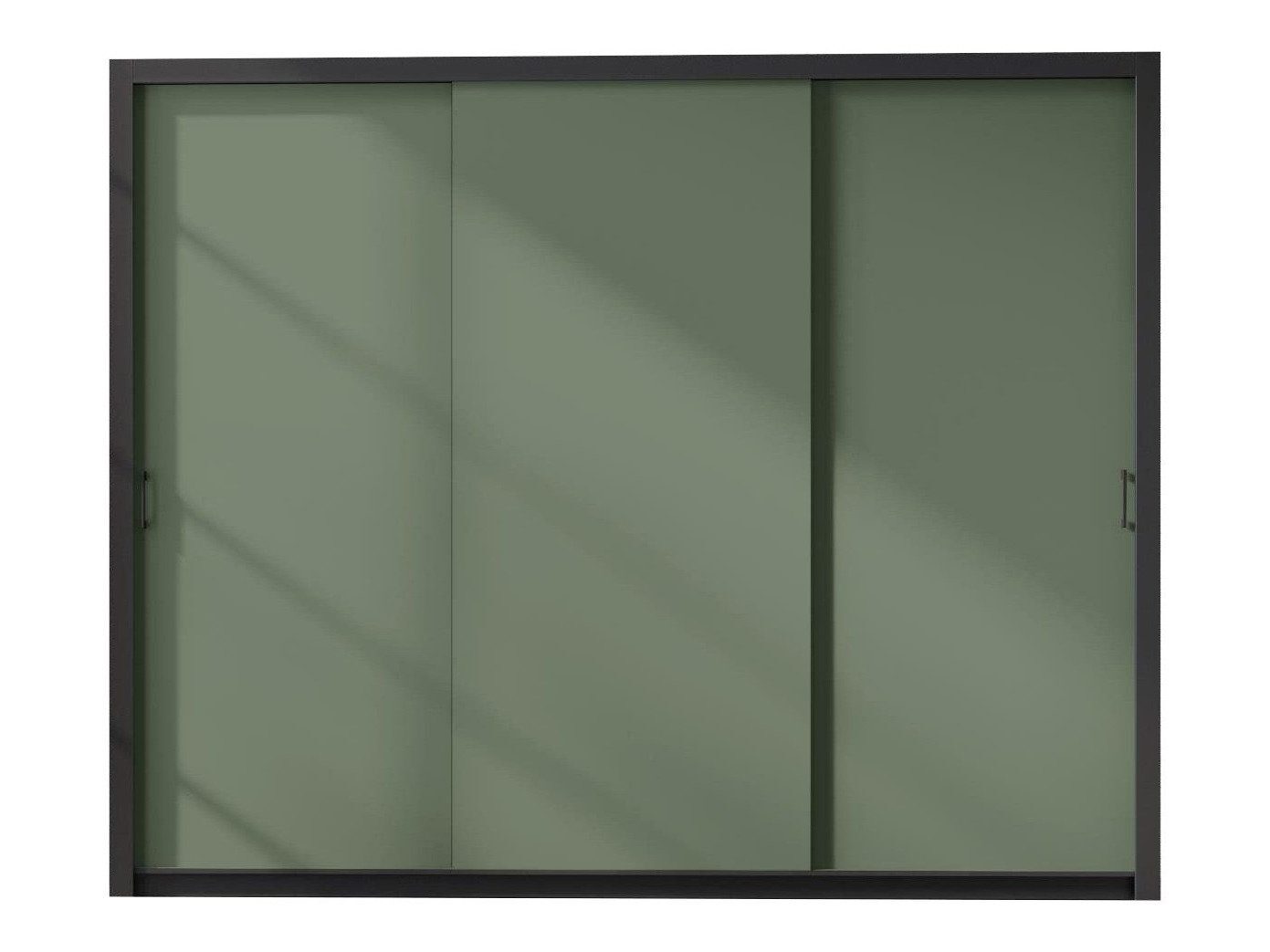 Kleiderschrank Murrieta 193 (Schwarz + Grün)
