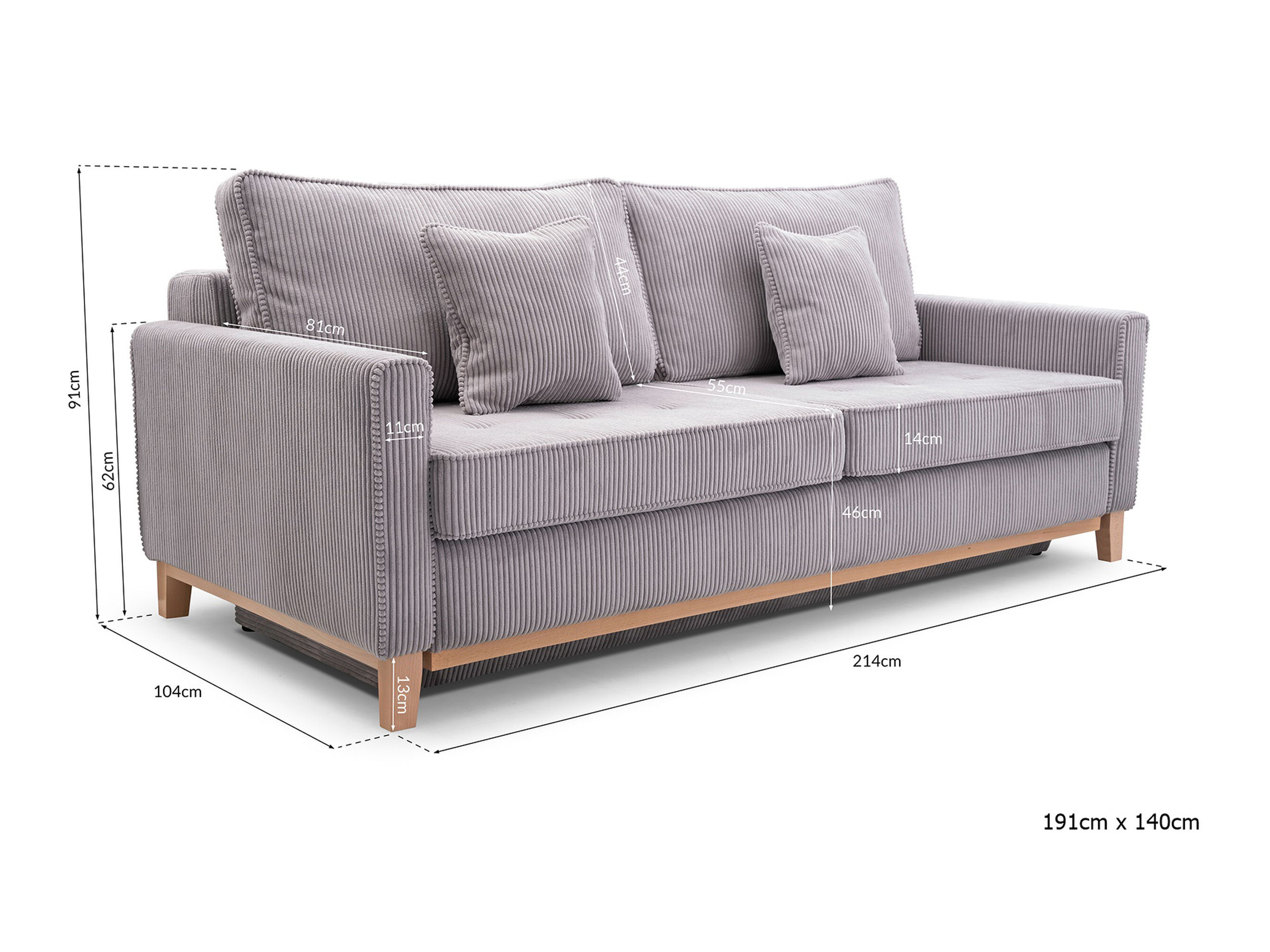 Schlafsofa Lufkin 129 (Anafi 22)