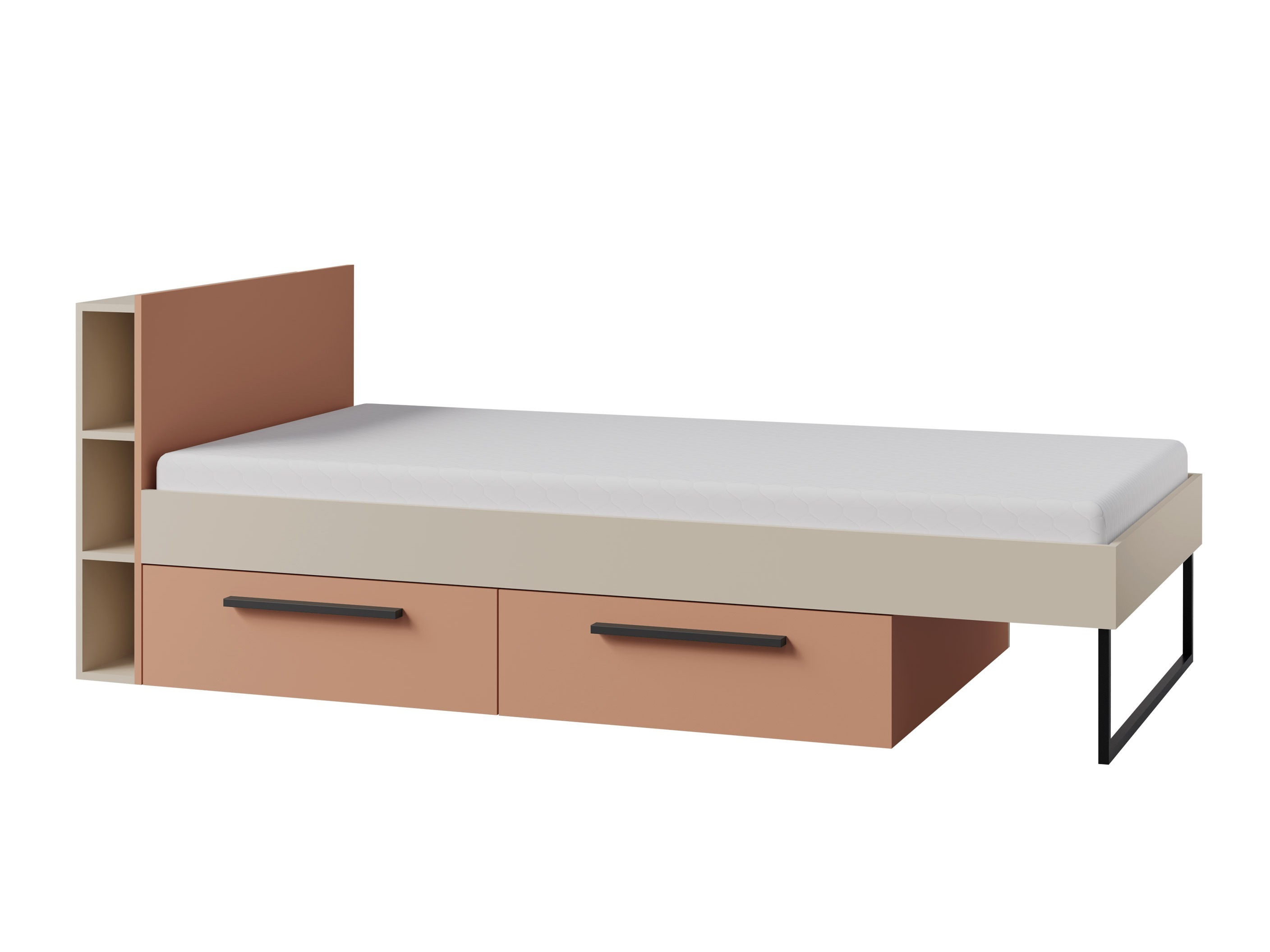 Bett Etruva 110 (Kaschmir + Rosa)