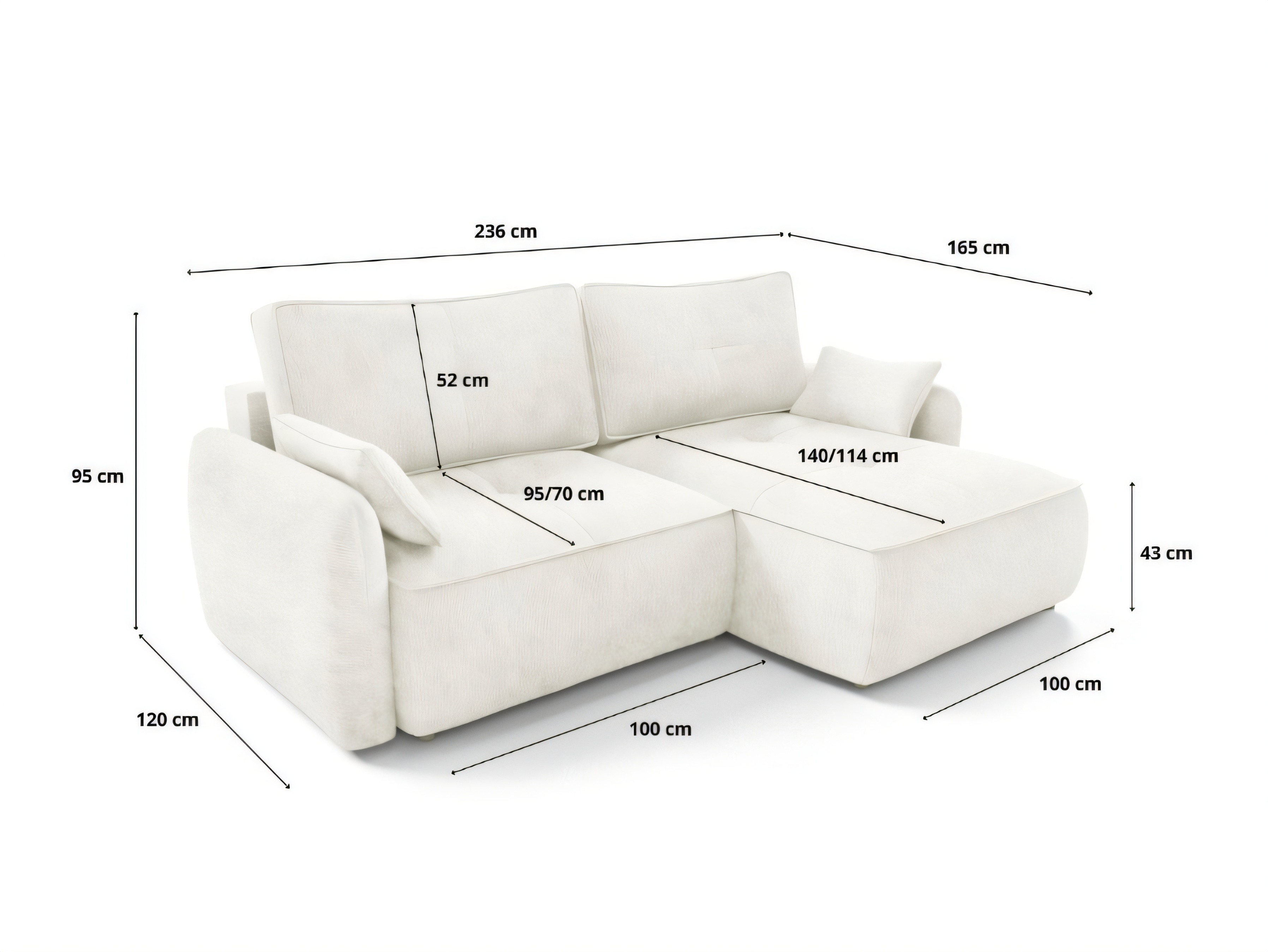 Ecksofa Franklin 227 (Vibe 03)