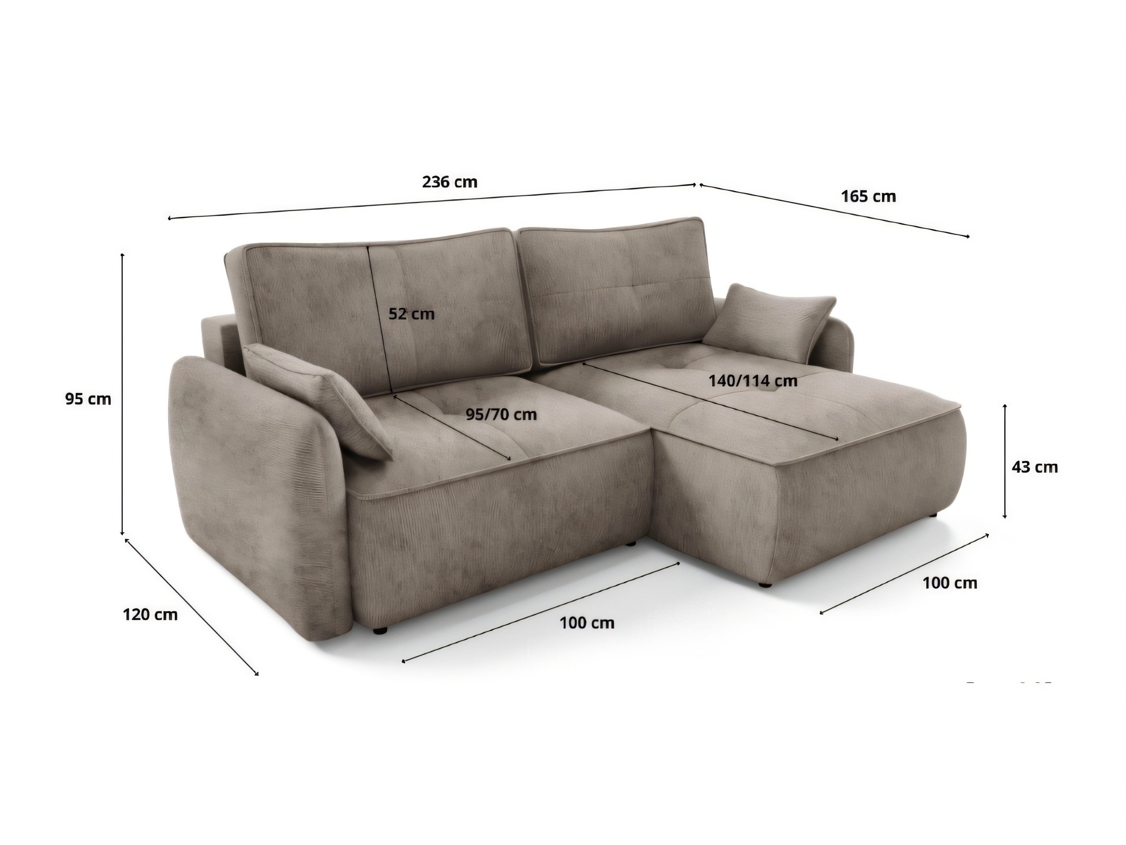 Ecksofa Franklin 227 (Vibe 21)