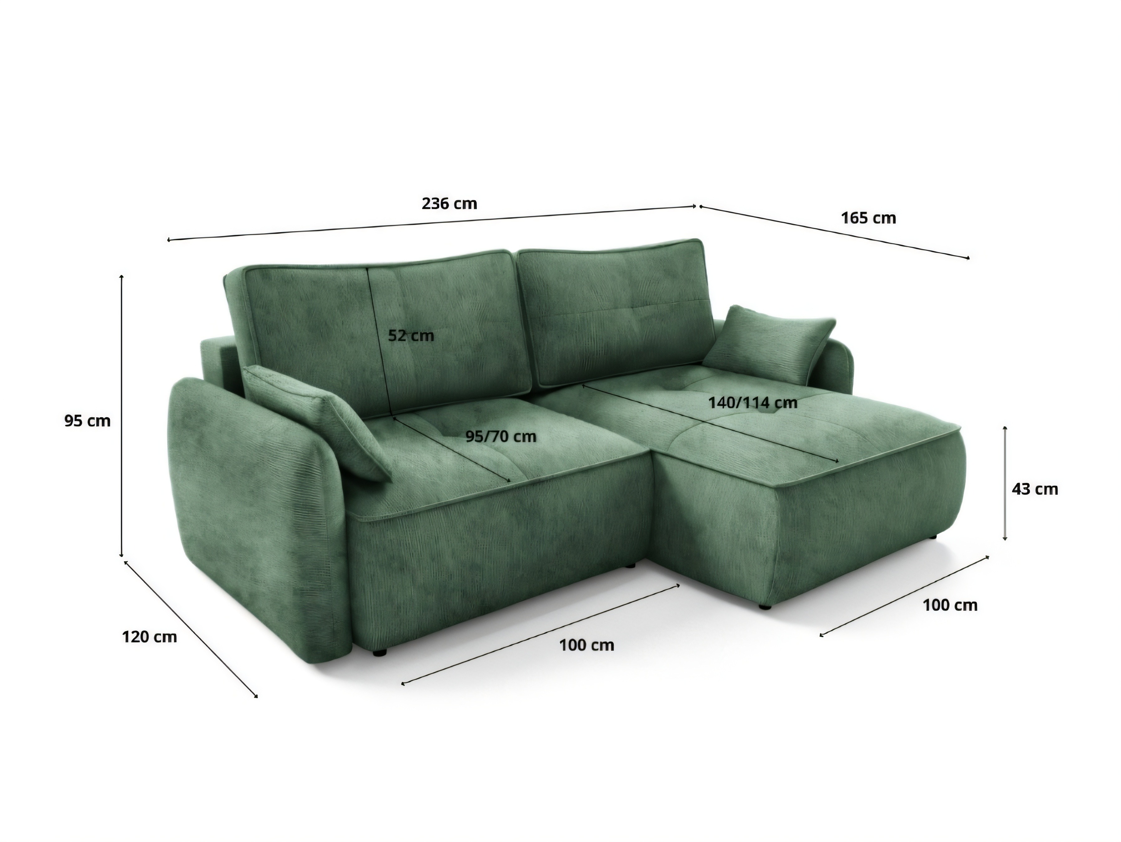 Ecksofa Franklin 227 (Vibe 39)