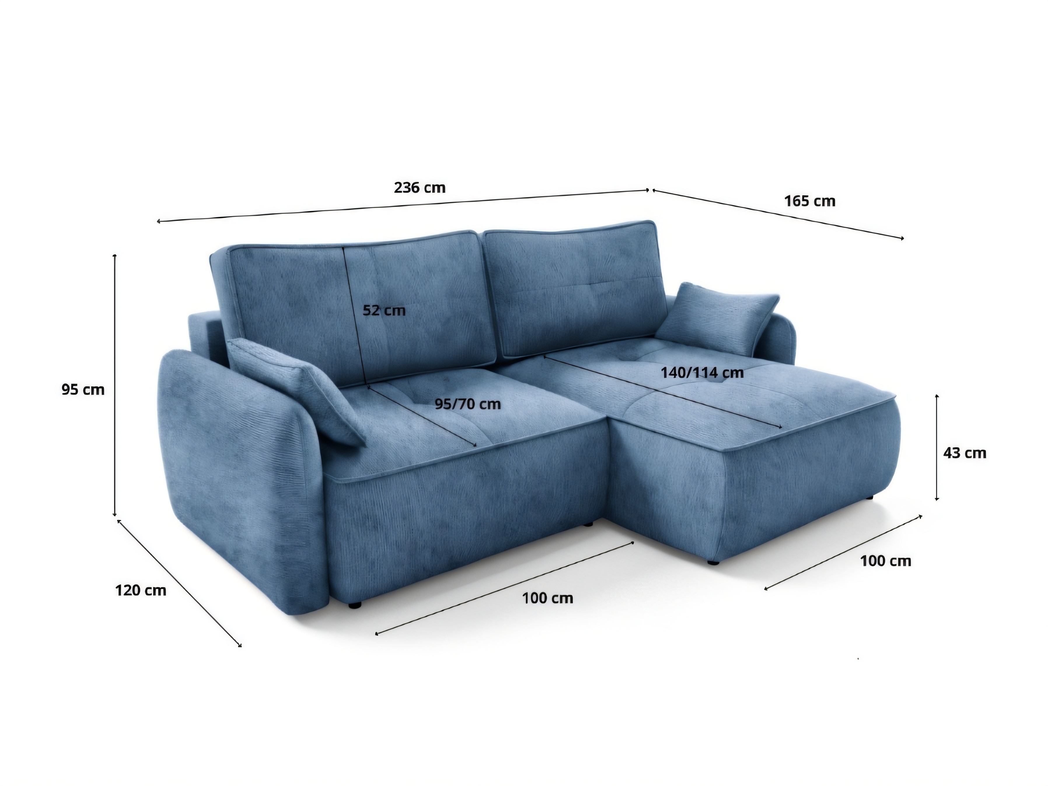 Ecksofa Franklin 227 (Vibe 77)