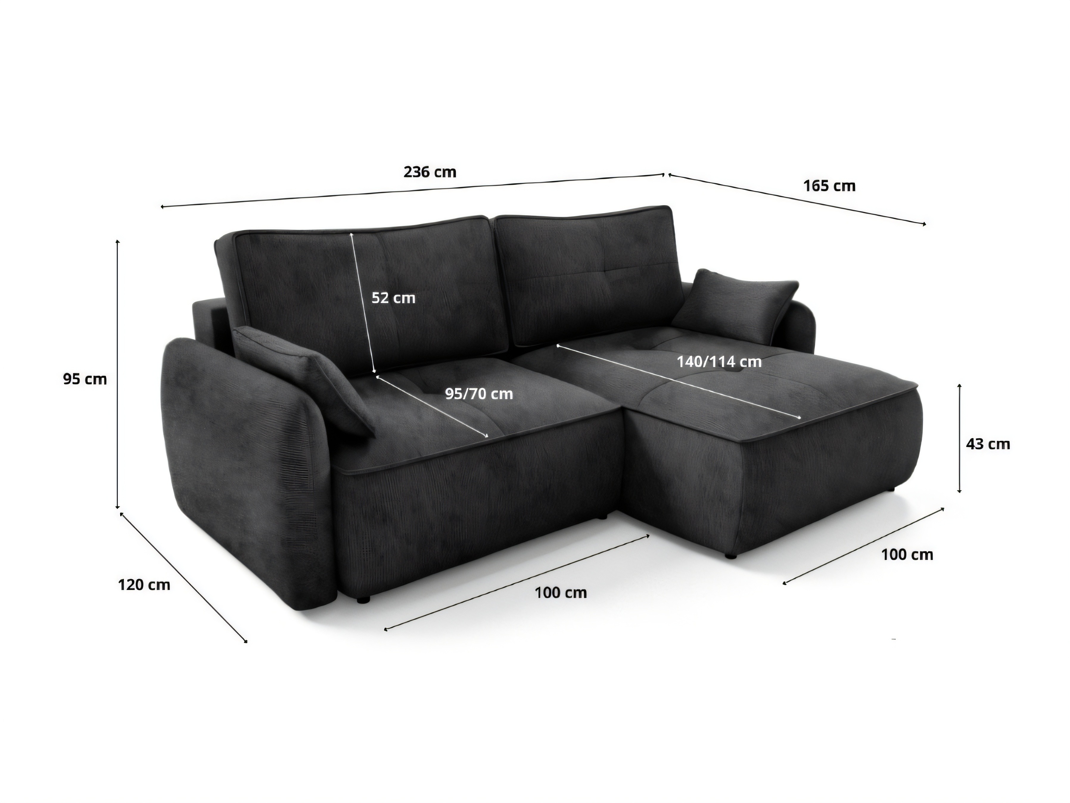 Ecksofa Franklin 227 (Vibe 99)
