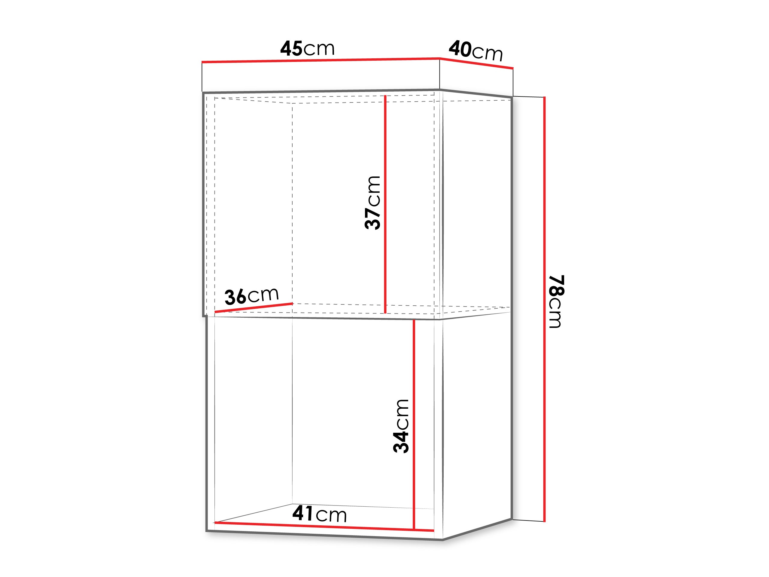 Hängeschrank Etruva 113 (Kaschmir + Blau)