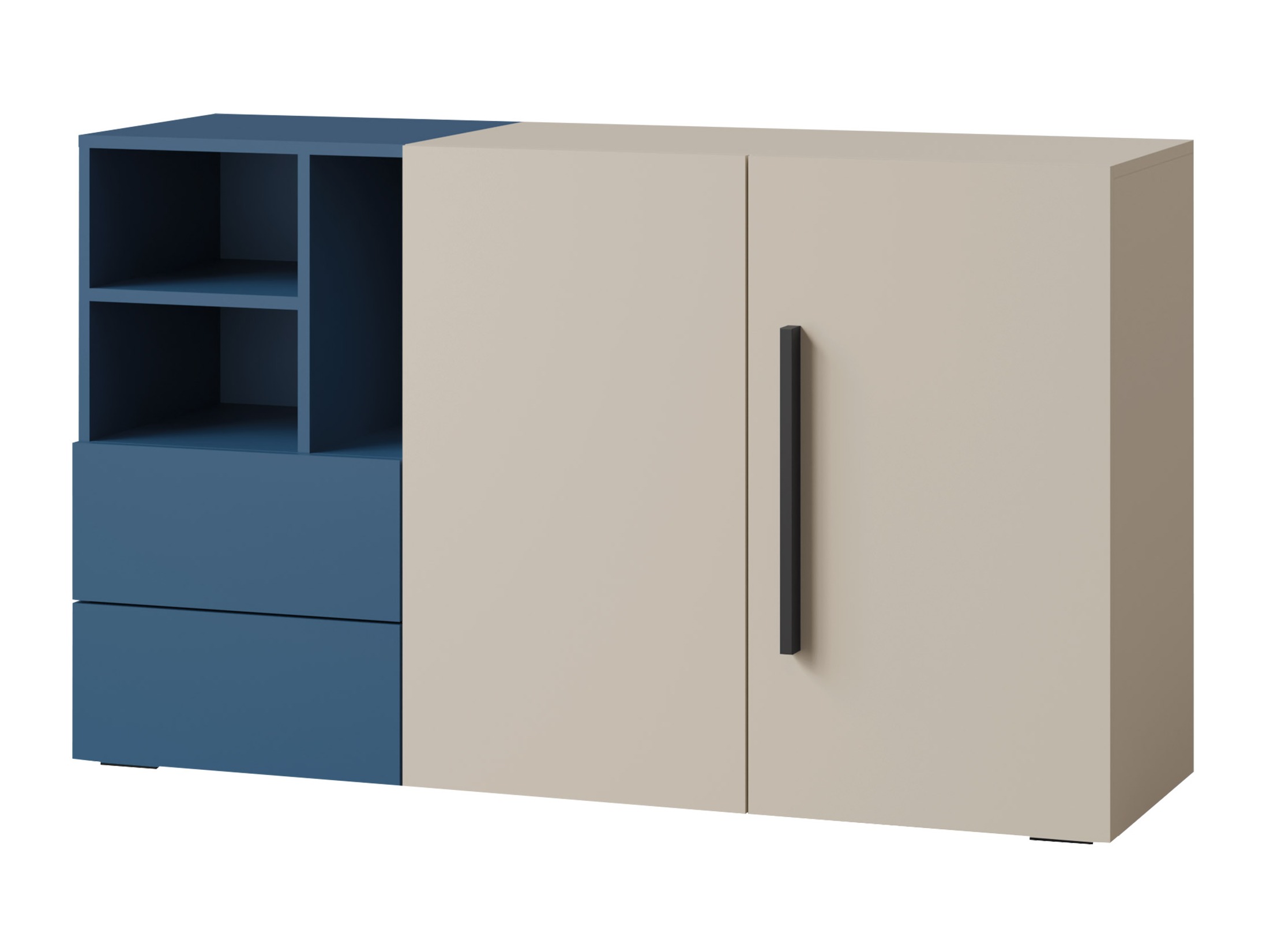 Kommoden Etruva 106 (Kaschmir + Blau)