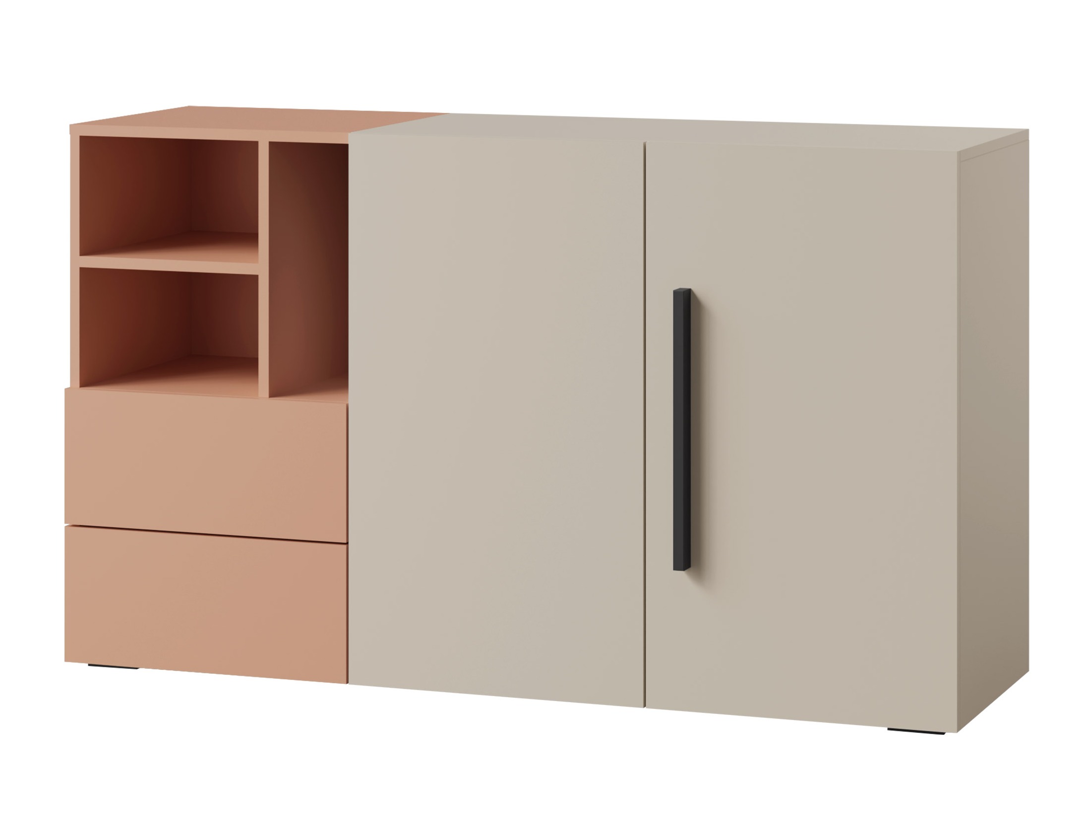 Kommoden Etruva 106 (Kaschmir + Rosa)