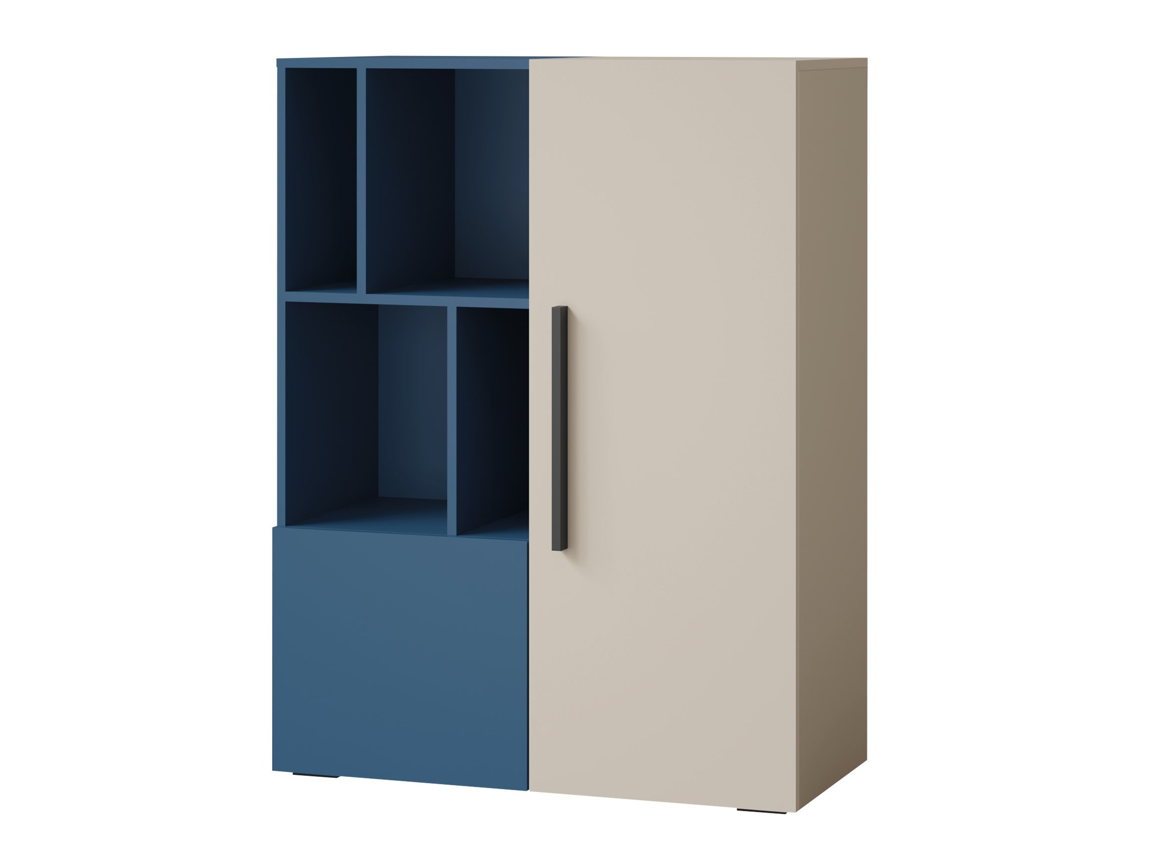 Sideboard Etruva 105 (Kaschmir + Blau)