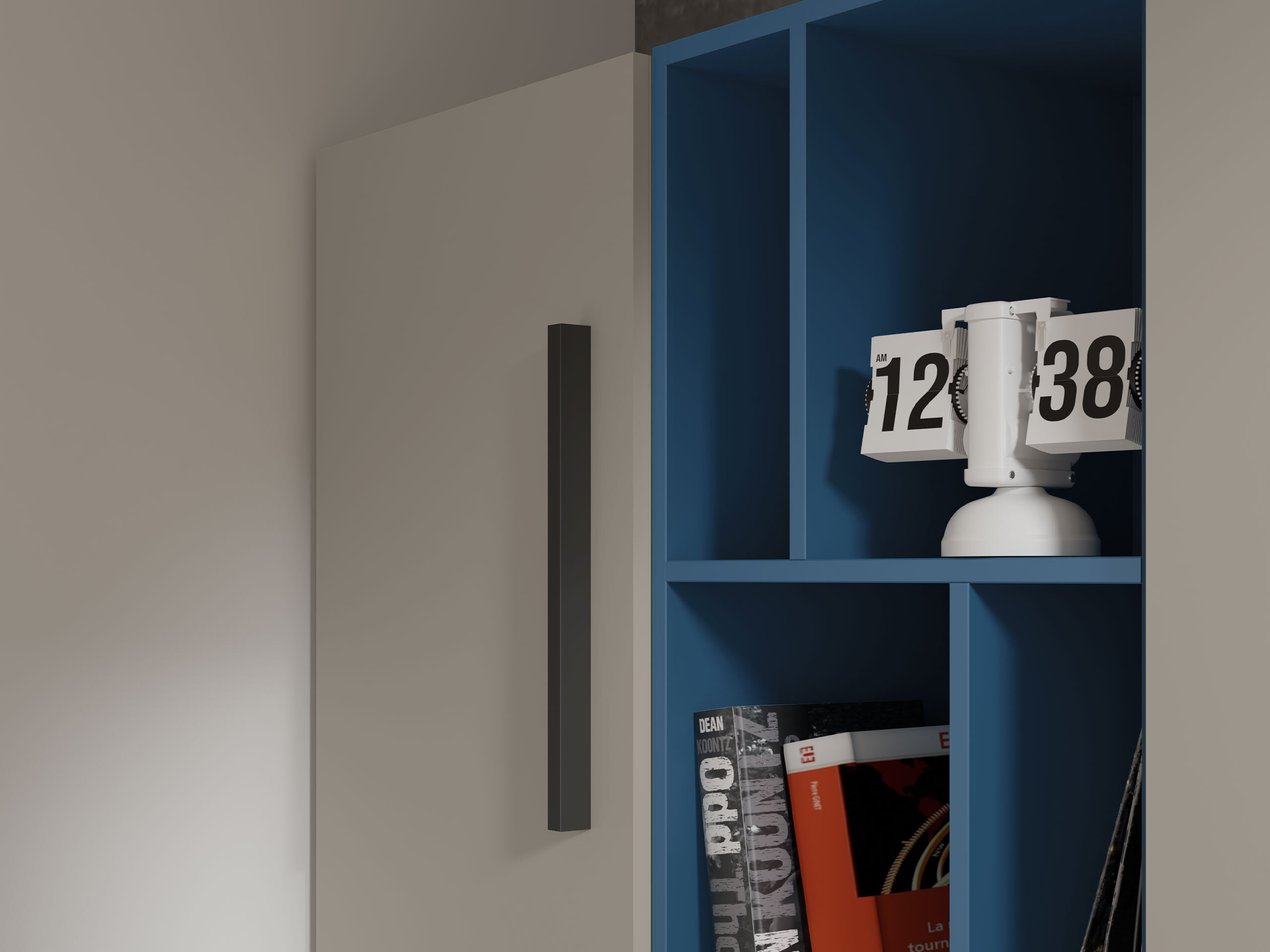 Sideboard Etruva 105 (Kaschmir + Blau)