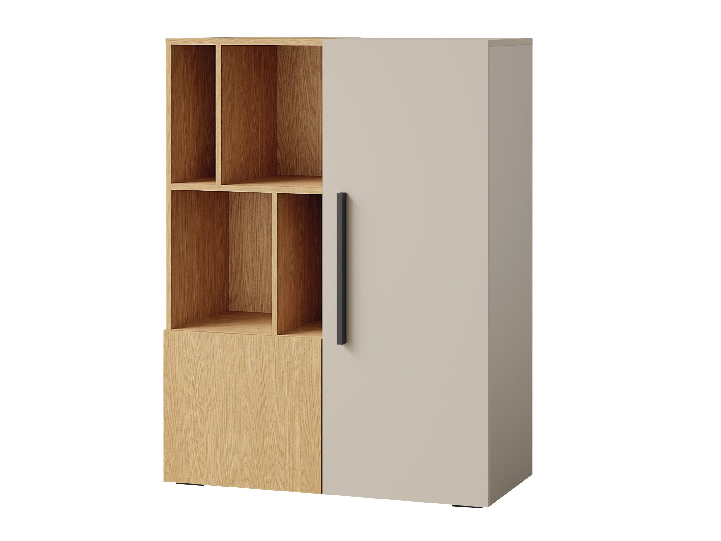 Sideboard Etruva 105 (Kaschmir + Eichenholzoptik)