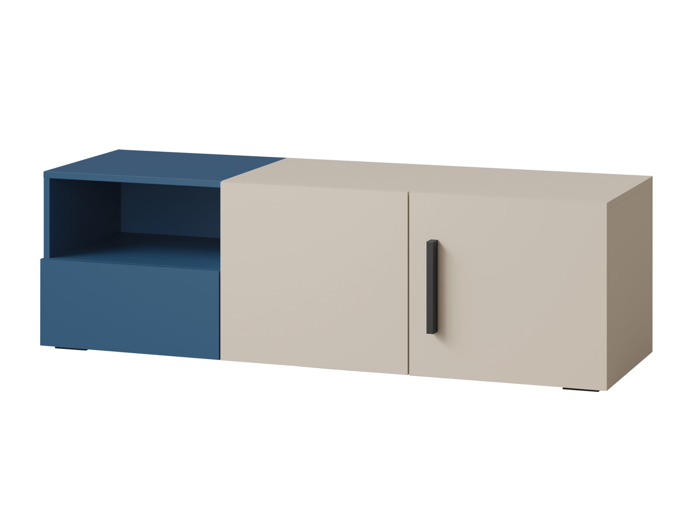 TV-Möbel Etruva 108 (Kaschmir + Blau)