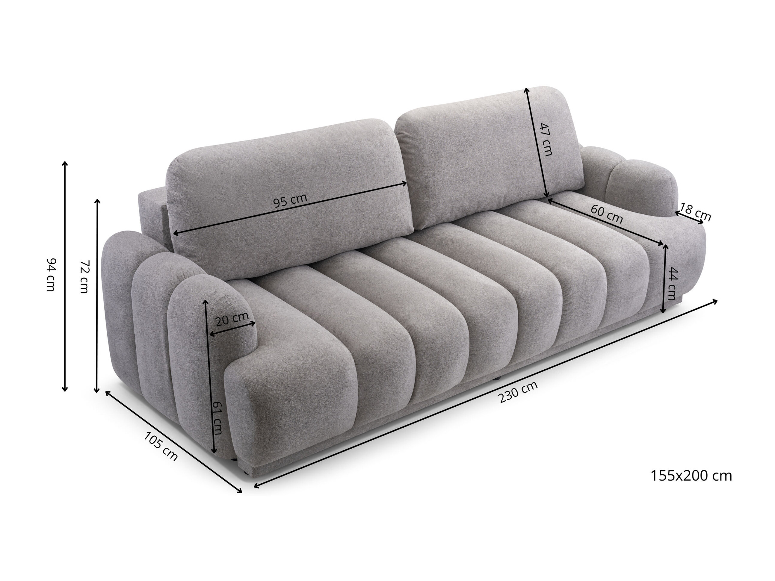 Schlafsofa Lufkin 131 (Gerra 125)