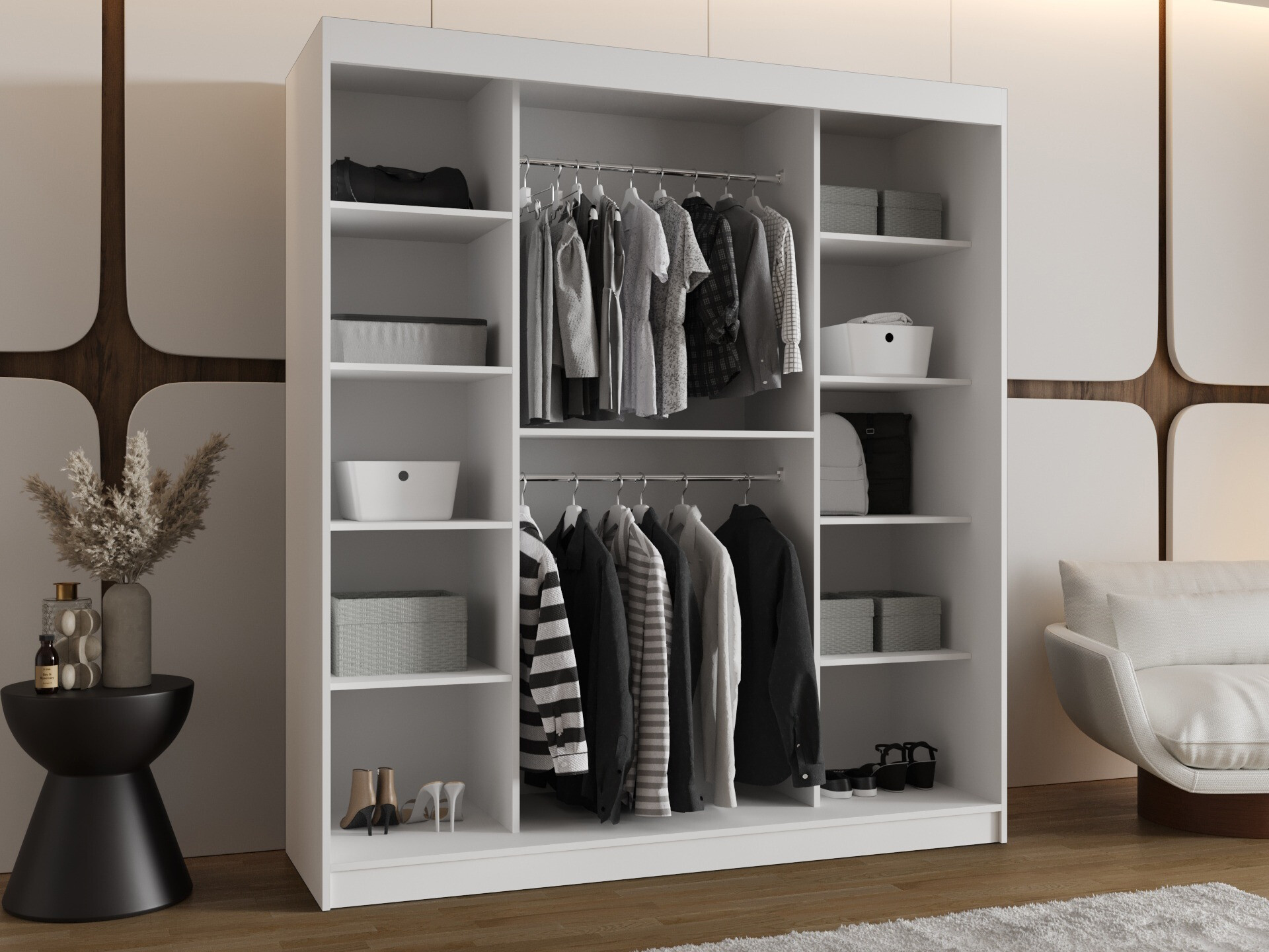 Kleiderschrank Hartford 500 (Weiss)