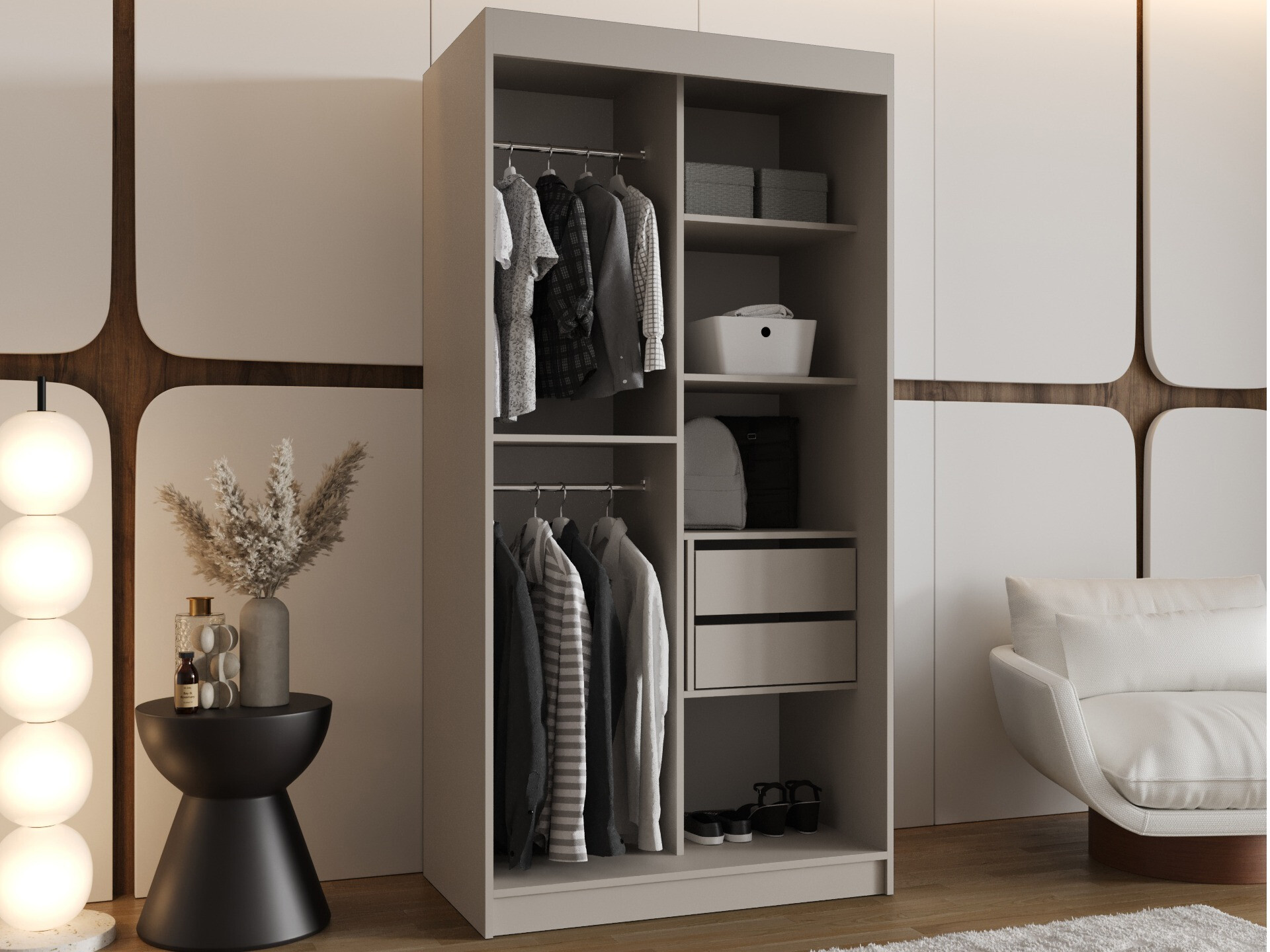Kleiderschrank Hartford 505 (Kaschmir)