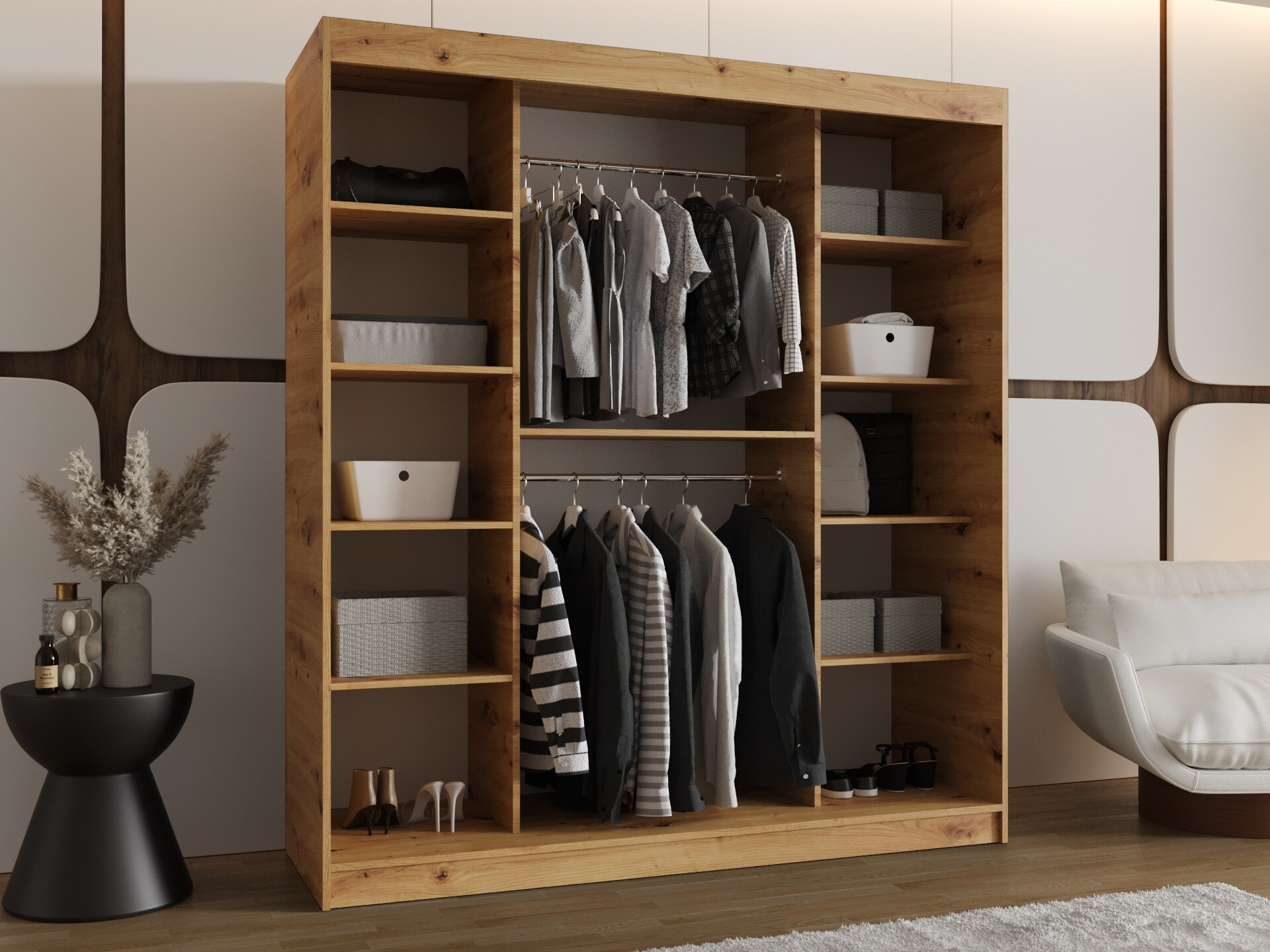 Kleiderschrank Hartford 506 (Artisan-Eiche)