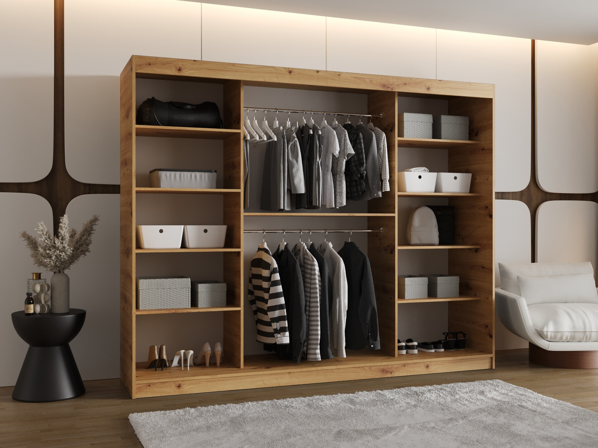 Kleiderschrank Hartford 508 (Artisan Eichenholzoptik)
