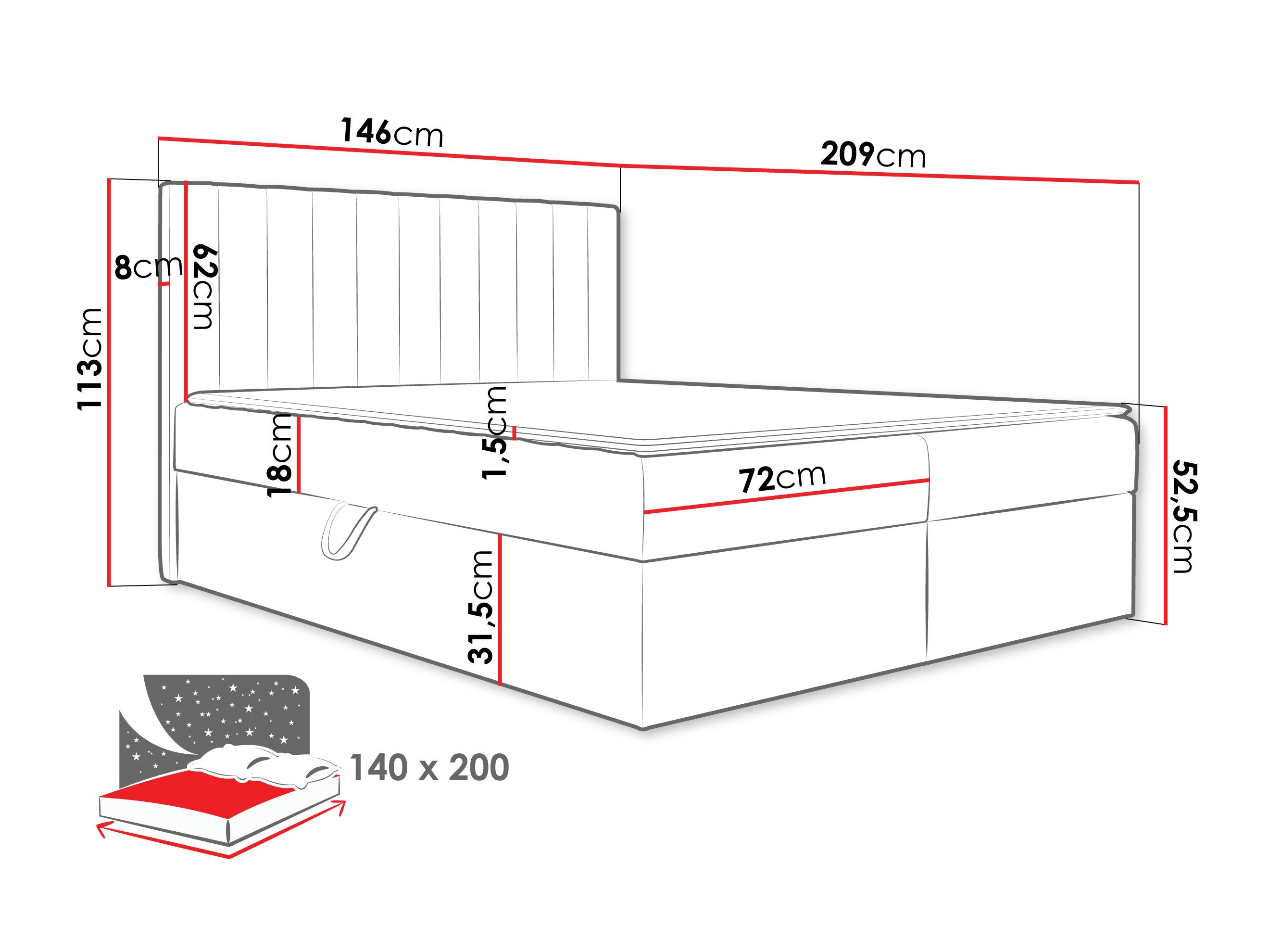 Boxspringbett SD3259