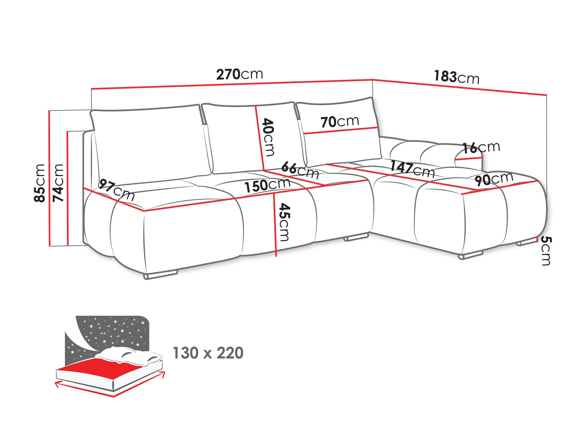 Ecksofa SD3262