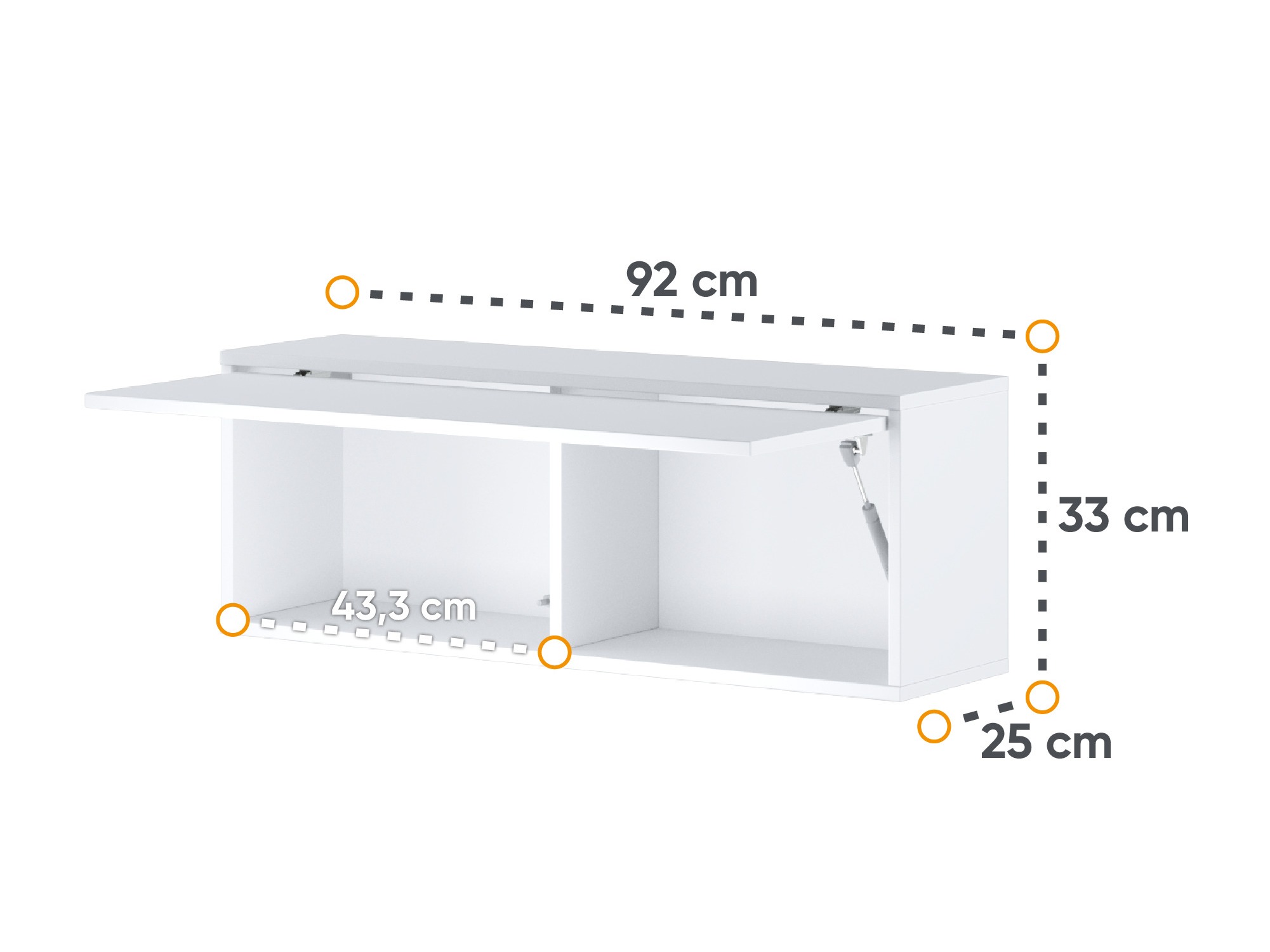 Hängeschrank Concept Lenart II (Grau)