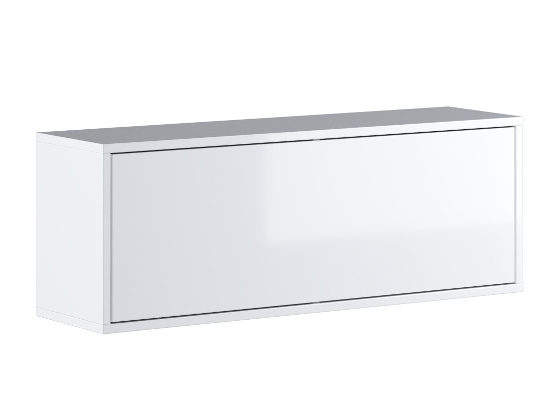 Hängeschrank Concept Lenart II (Weiss glänzend + Weiss)