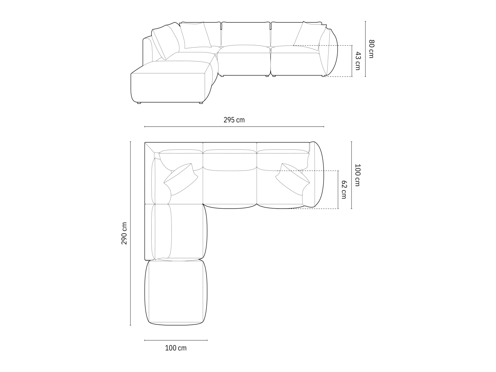 Modulares Ecksofa SD3260