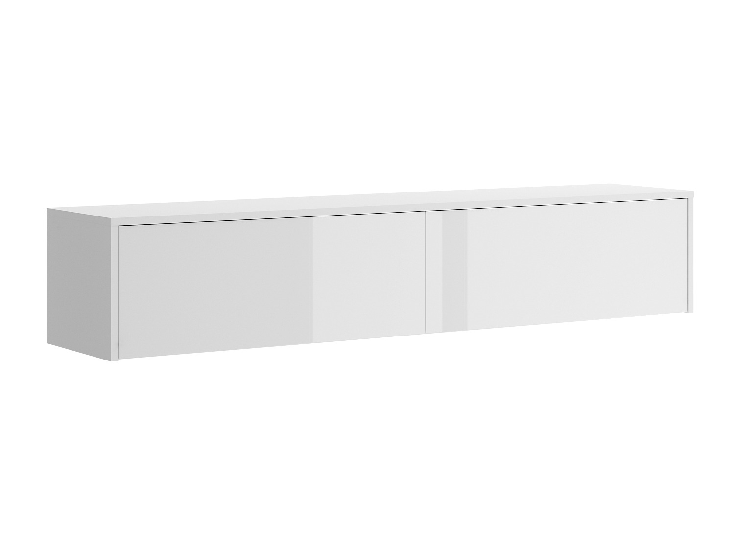Hängeschrank Concept Lenart (Weiss glänzend + Weiss)