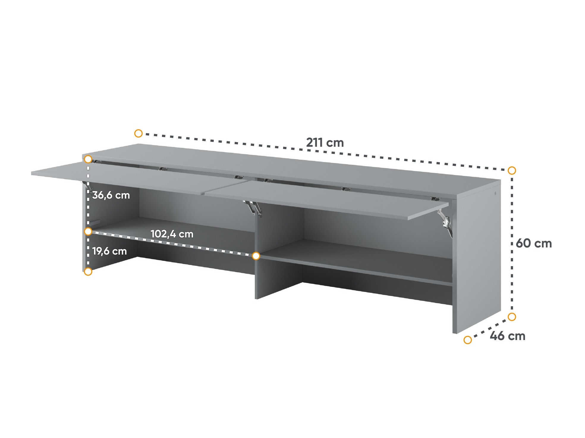 Sideboard Concept Lenart III (Grau)