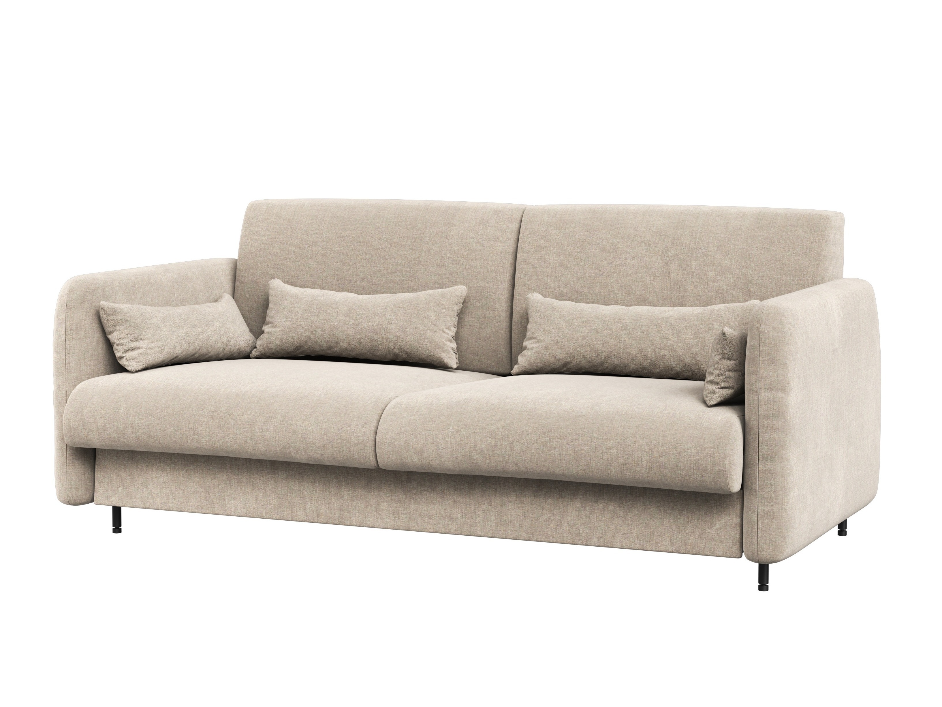 Schrankbett Concept Lenart VII (Eichenholzoptik dunkel + Beige)