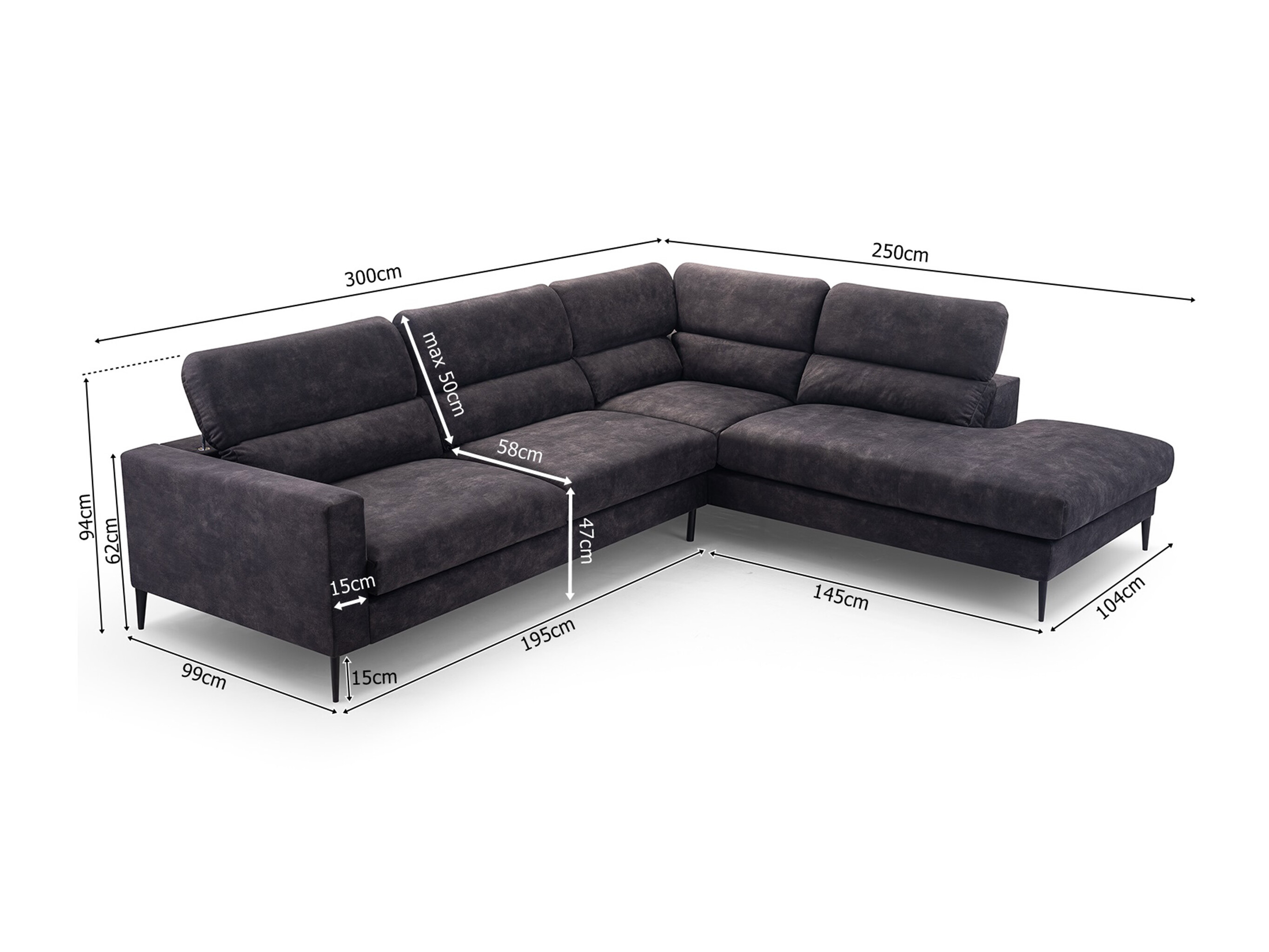 Ecksofa Lufkin 151 (Lincoln 03)