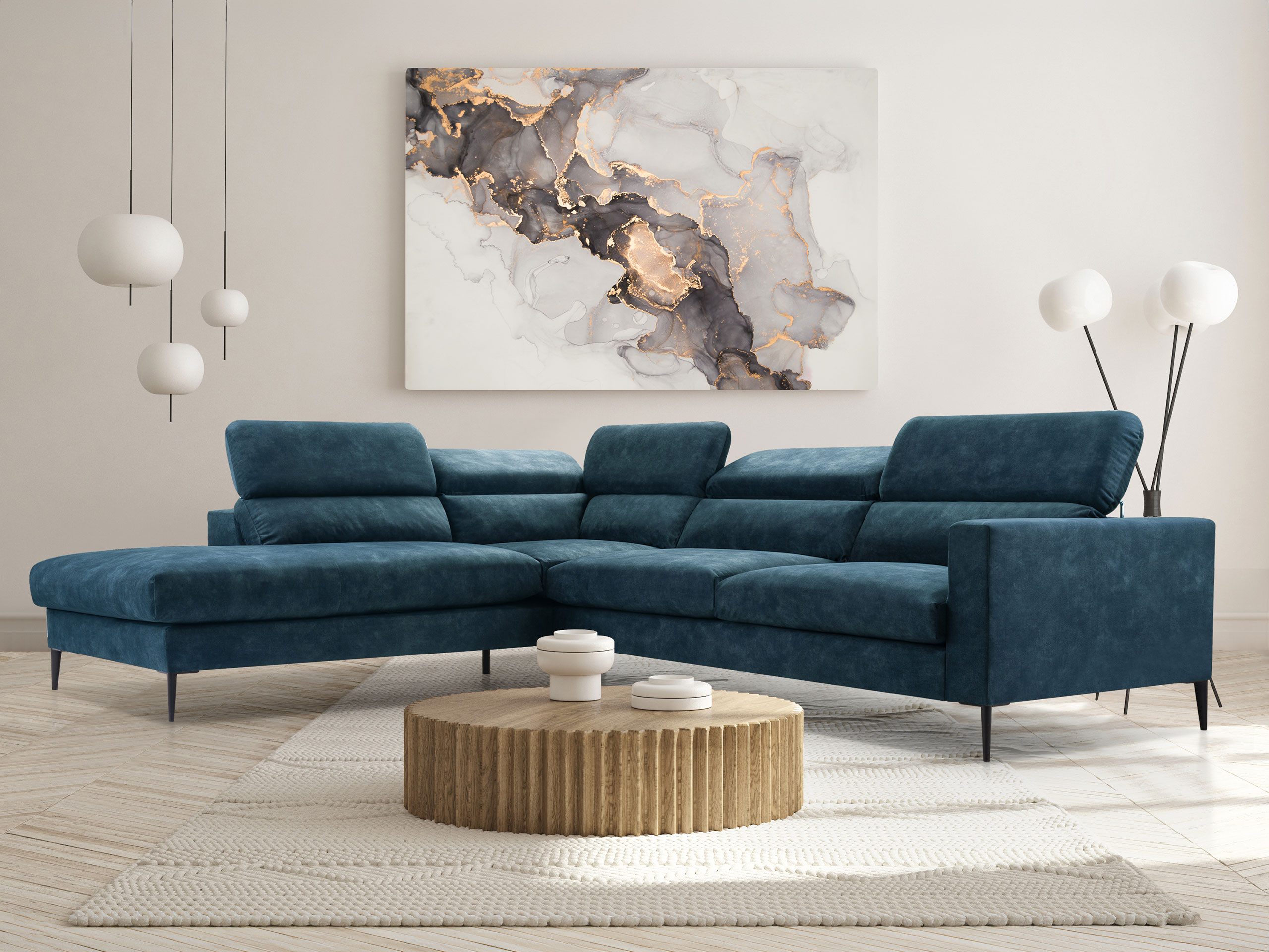 Ecksofa Lufkin 151 (Palladium 13)