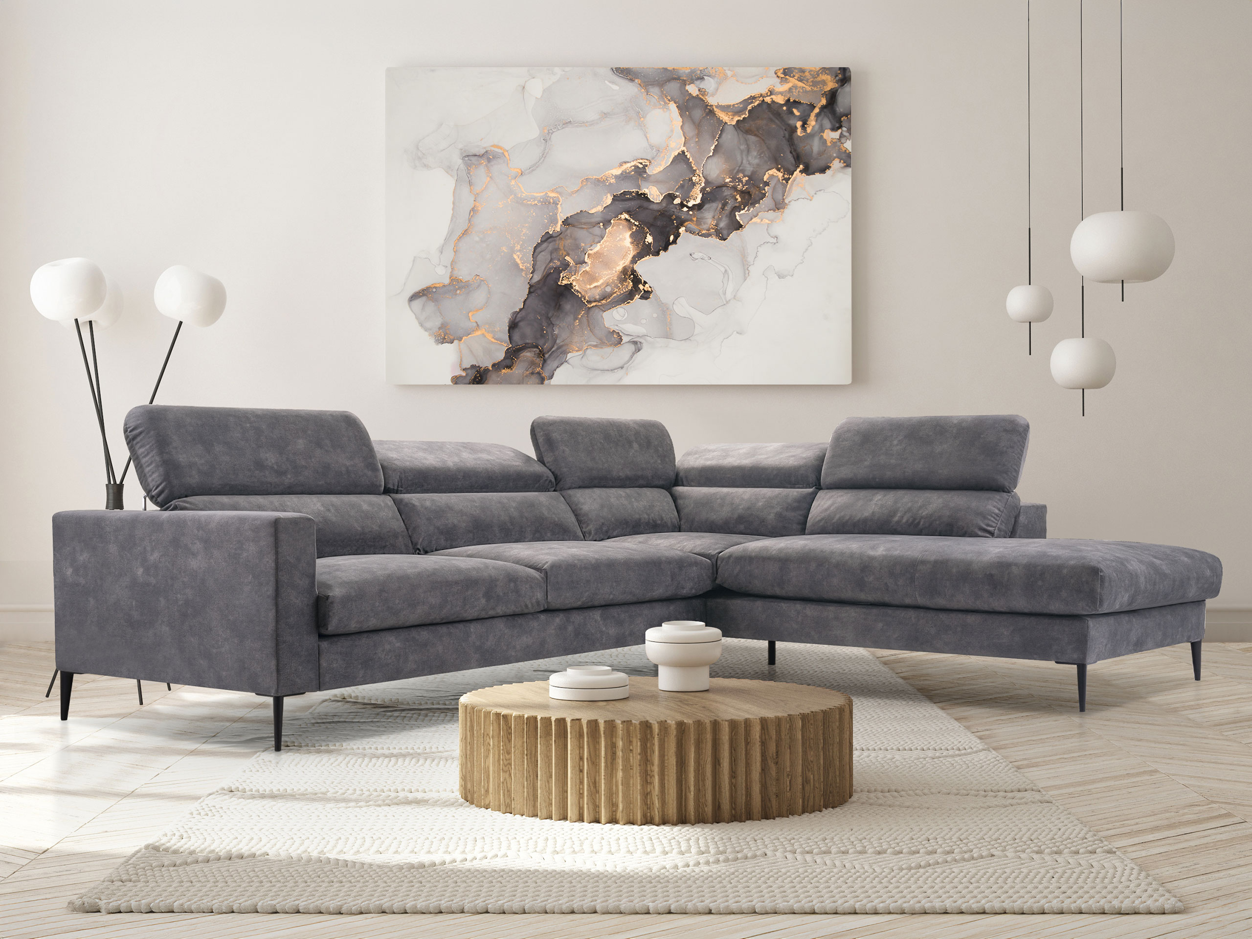 Ecksofa Lufkin 151 (Palladium 16)