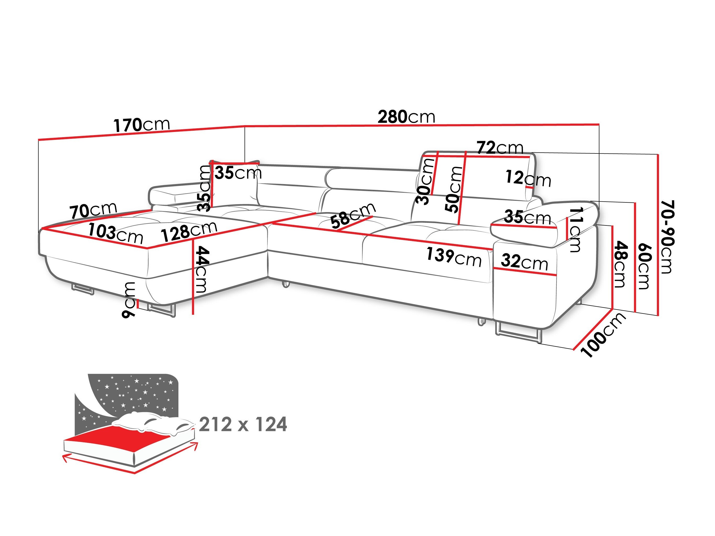 Ecksofa SD3263