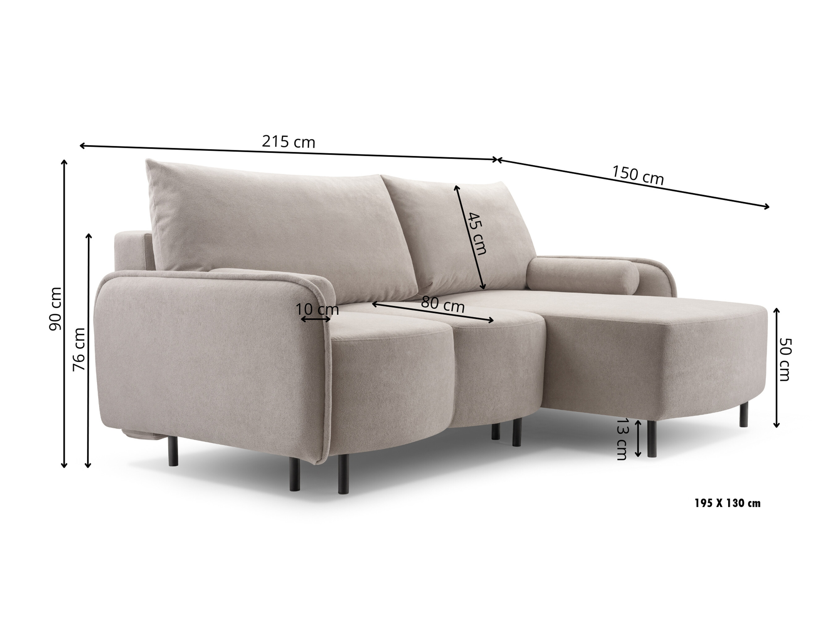 Ecksofa Lufkin 157 (Lincoln 86)