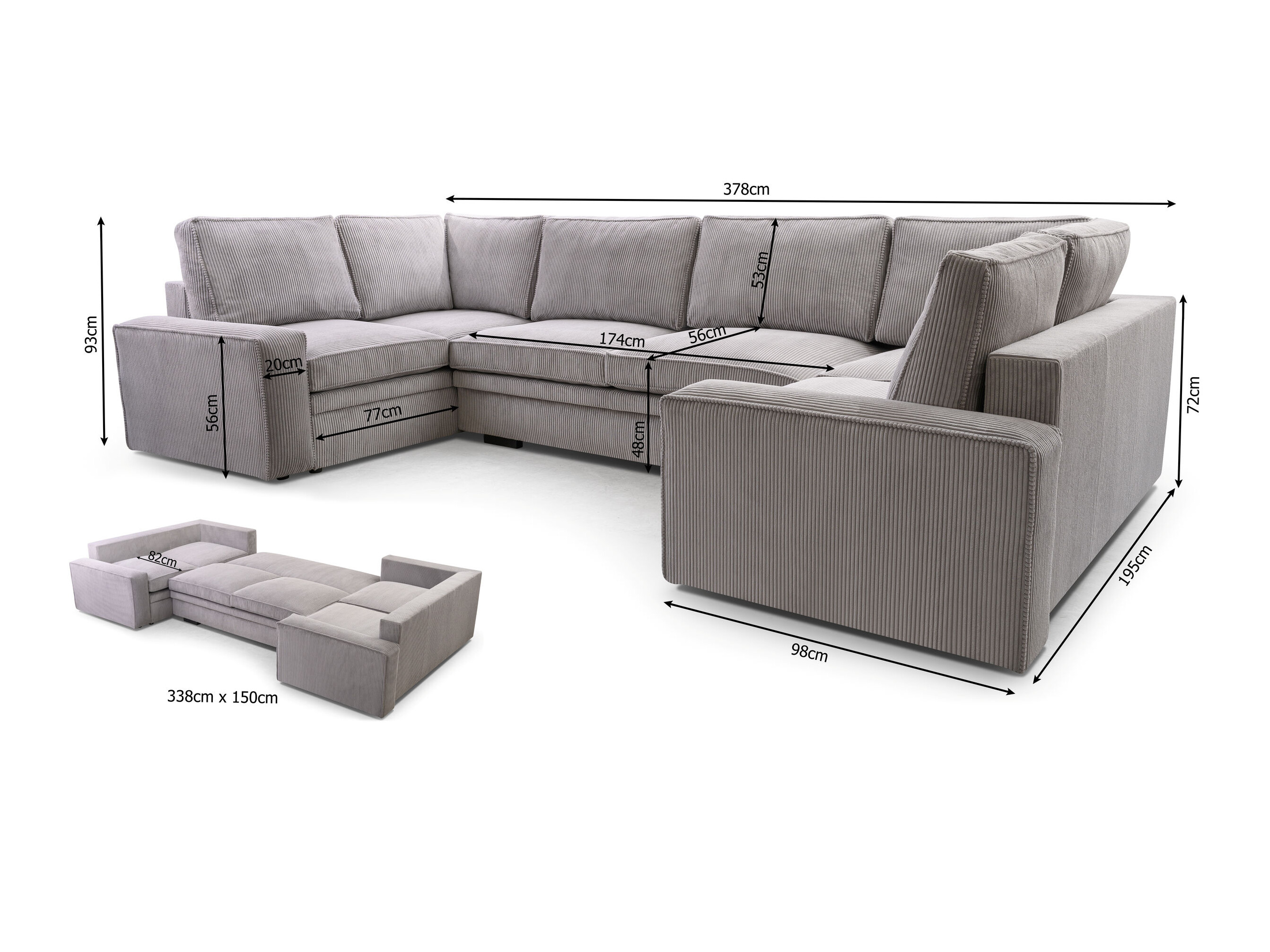 Ecksofa Lufkin 159 (Lincoln 03)