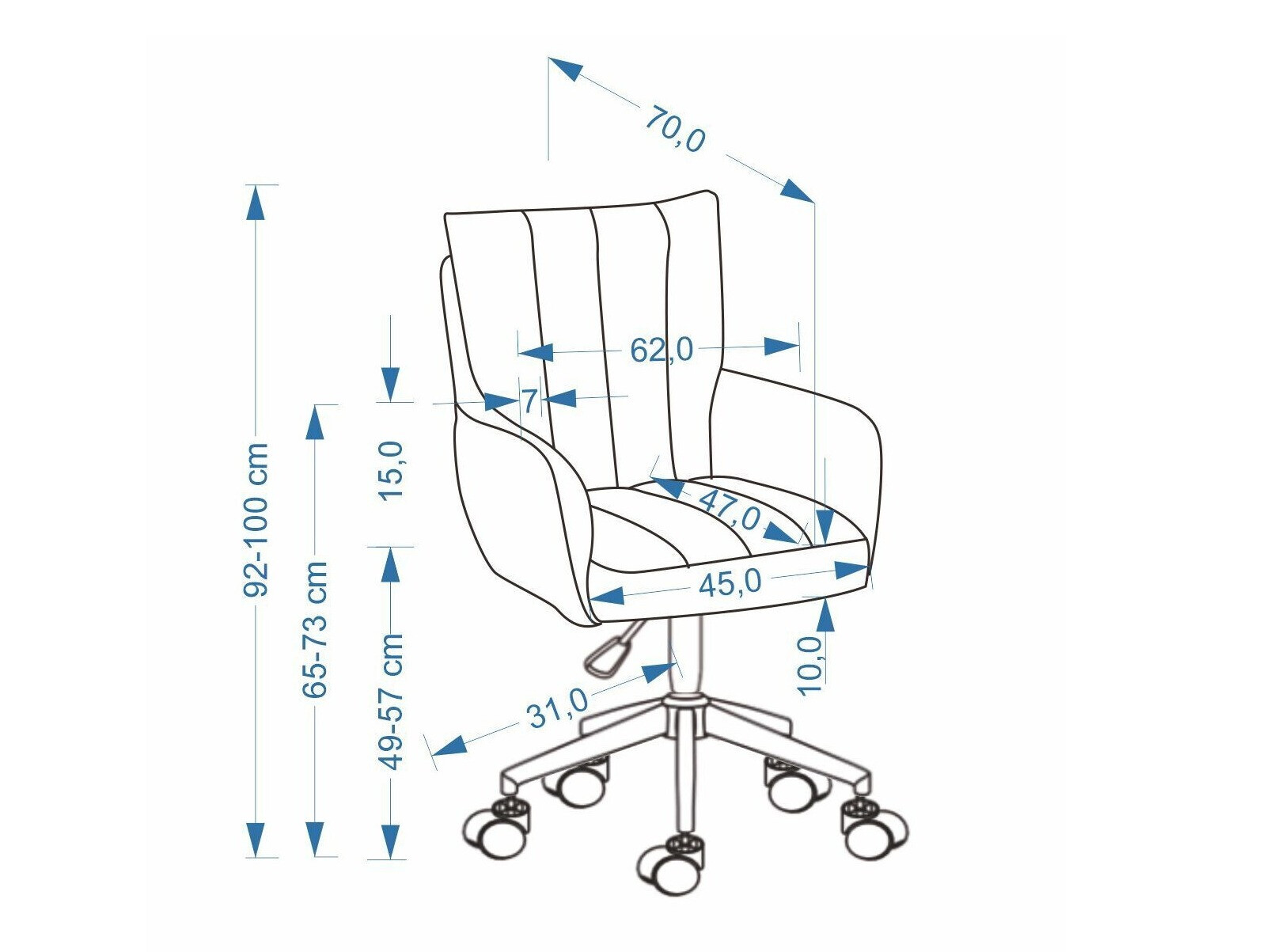 Bürostuhl Houston 2183 (Beige)