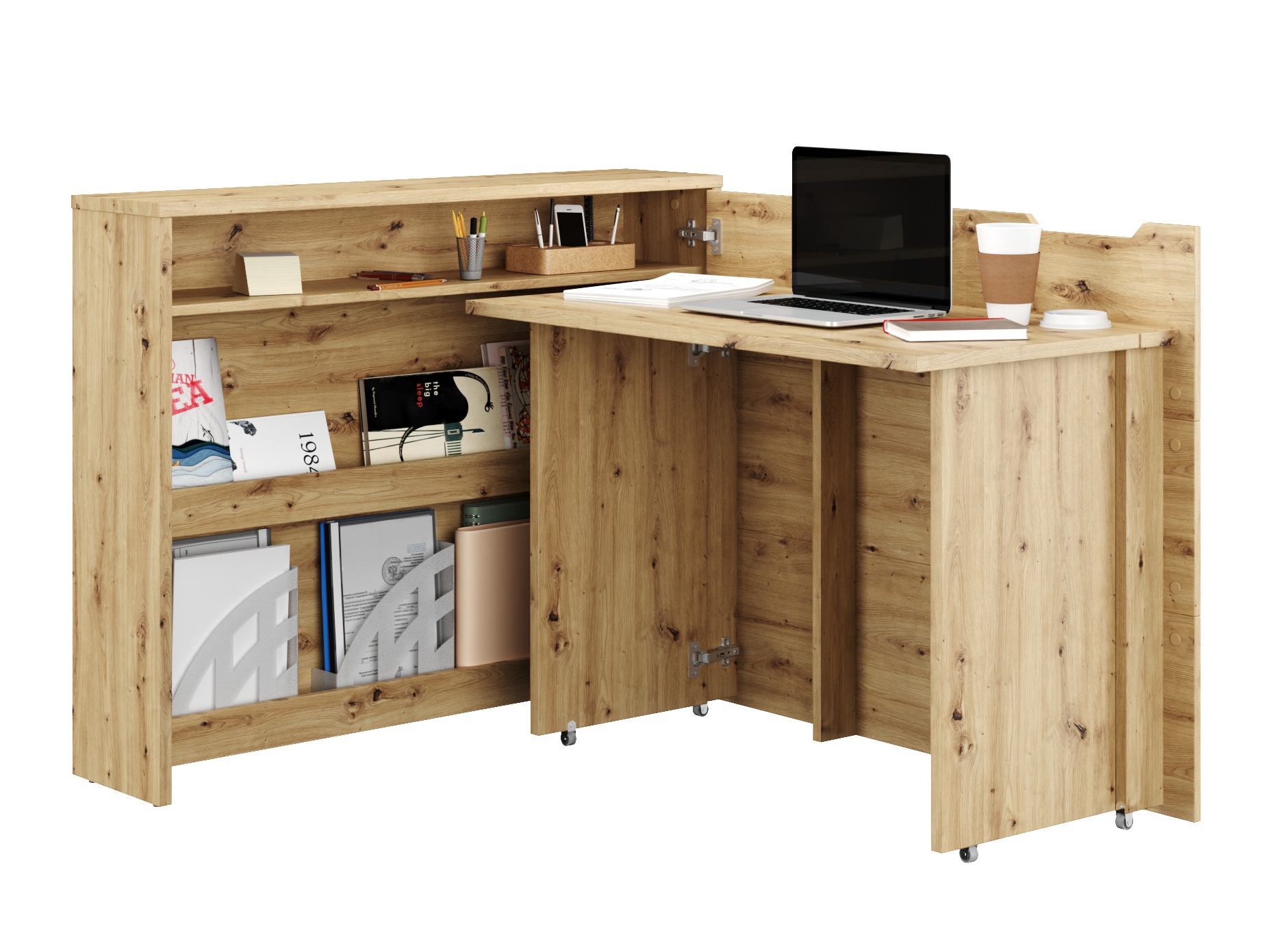 Eckschreibtisch Concept Lenart (Artisan Eichenholzoptik)