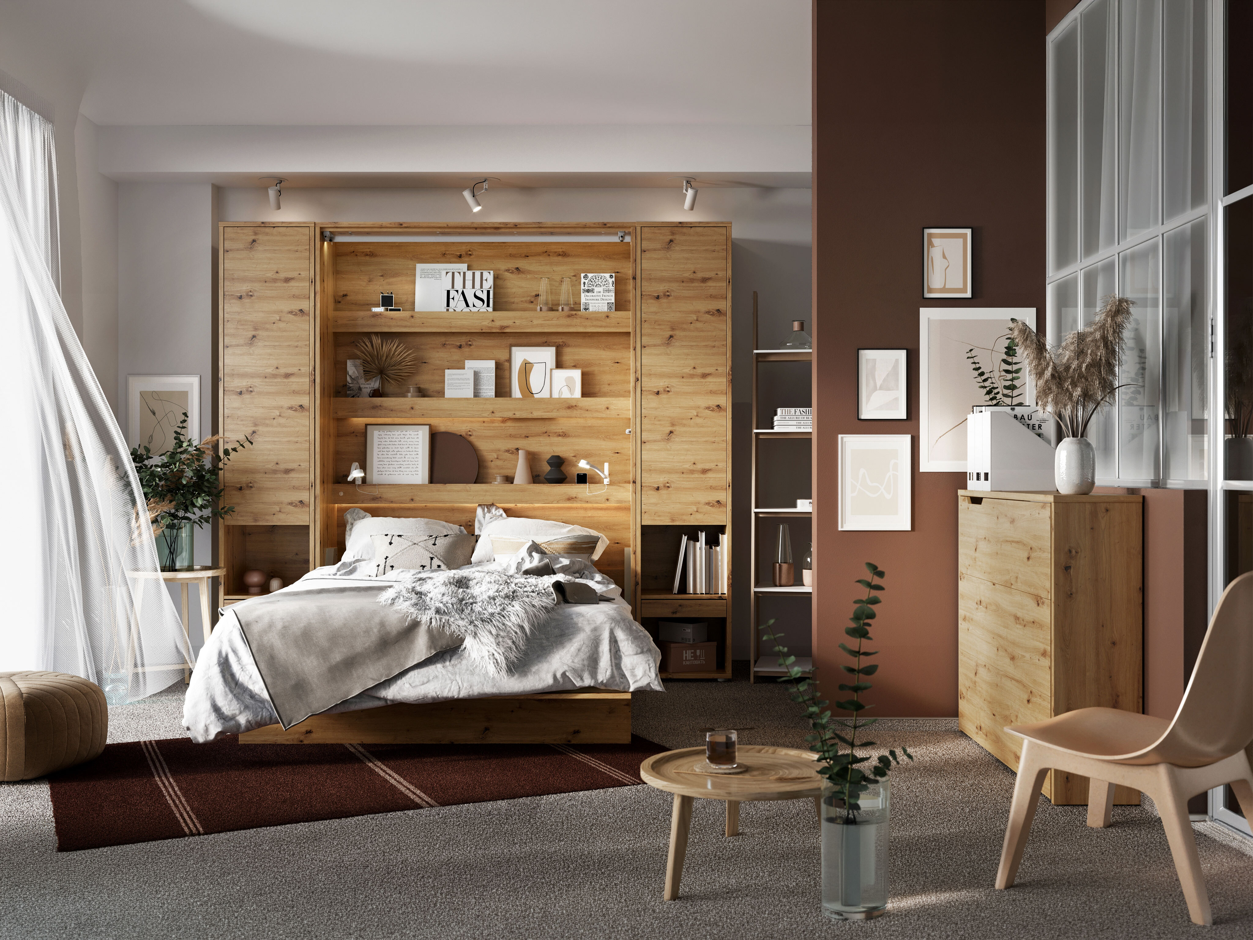 Eckschreibtisch Concept Lenart (Artisan Eichenholzoptik)