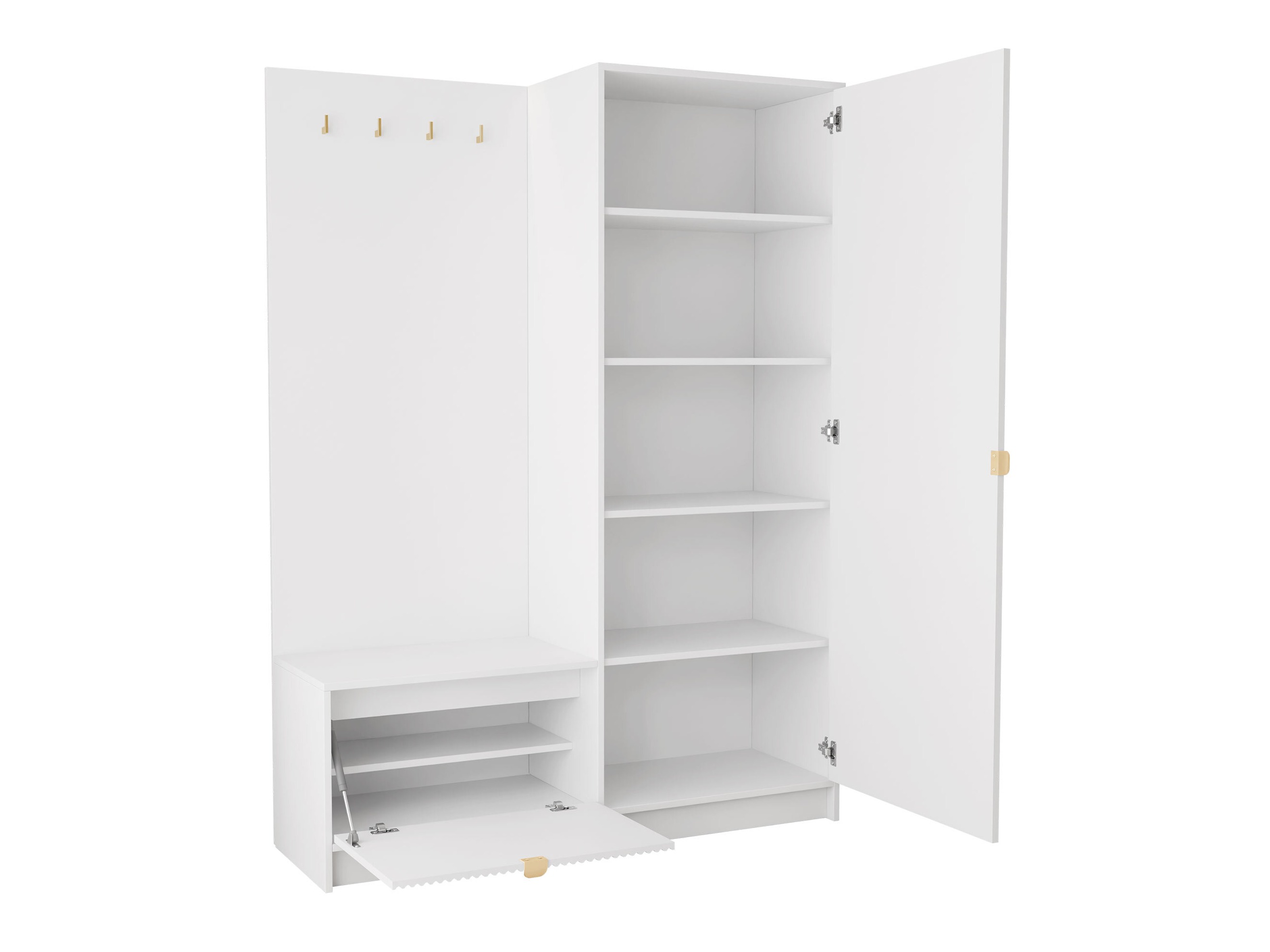 Flurgarnitur Comfivo Larmire 128 (Weiss)
