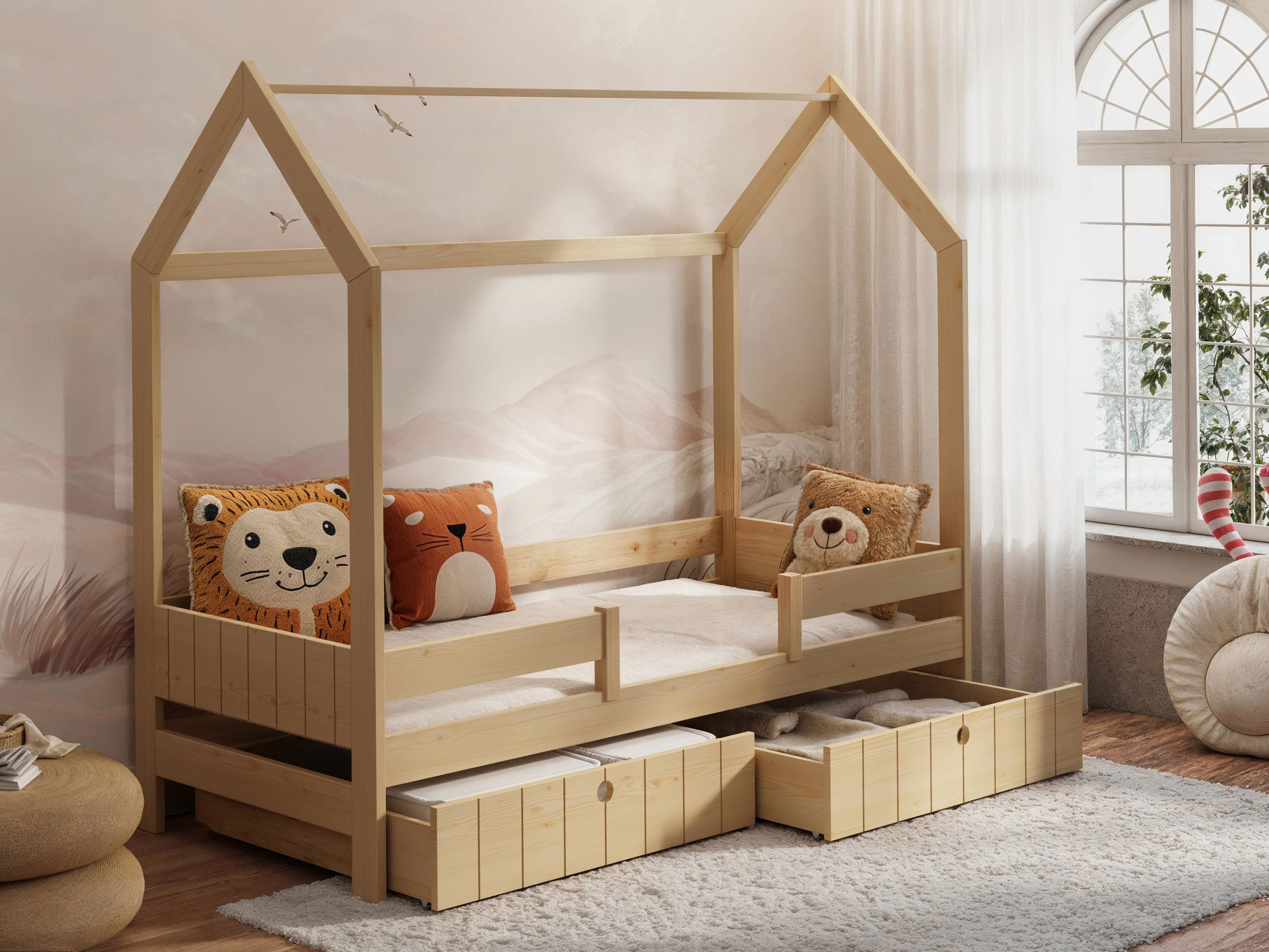 Bett Henderson 171 (Kiefernholzoptik)
