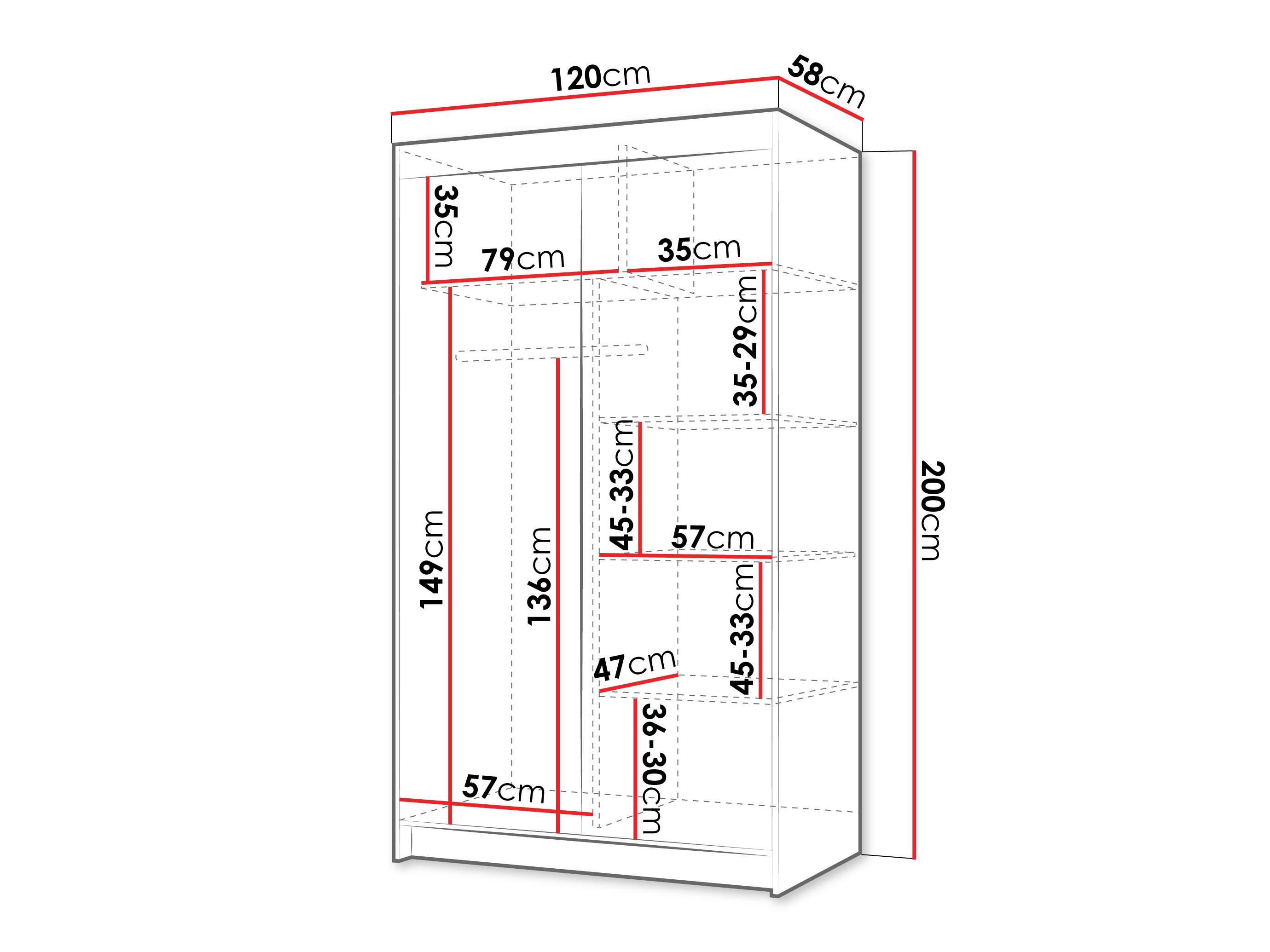 Kleiderschrank Closico Populus V
