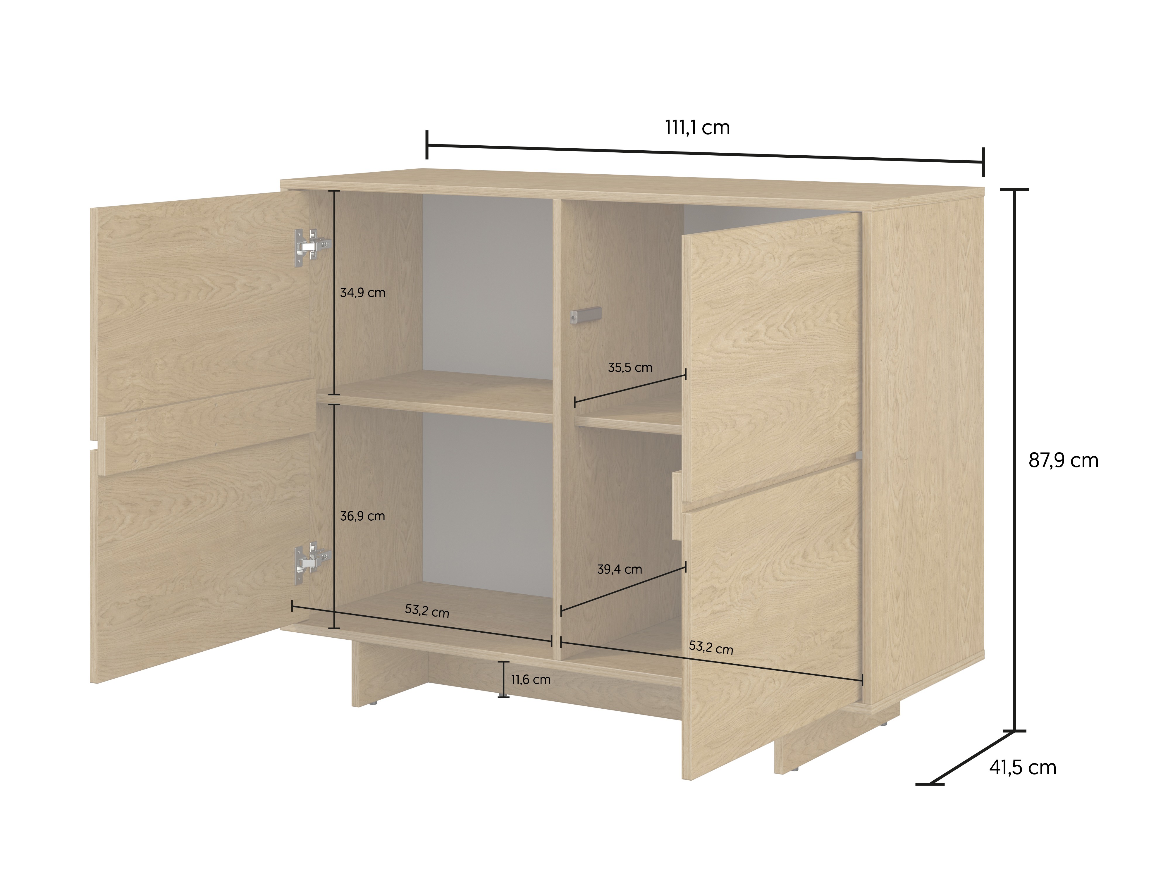 Sideboard Cavbali 100 (Helles Holz)