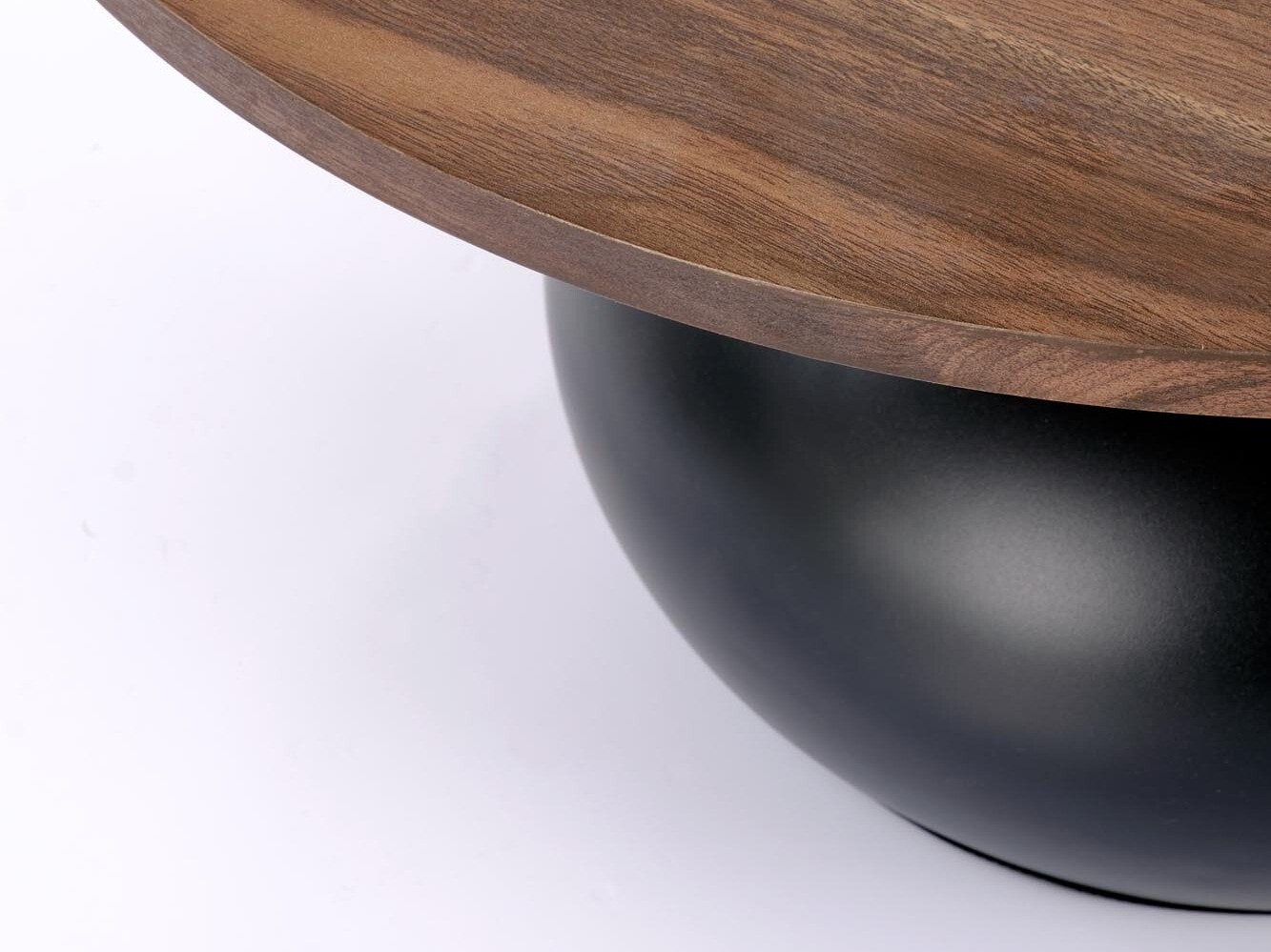 Couchtisch Houston 2192 (Schwarz + Walnussholzoptik)