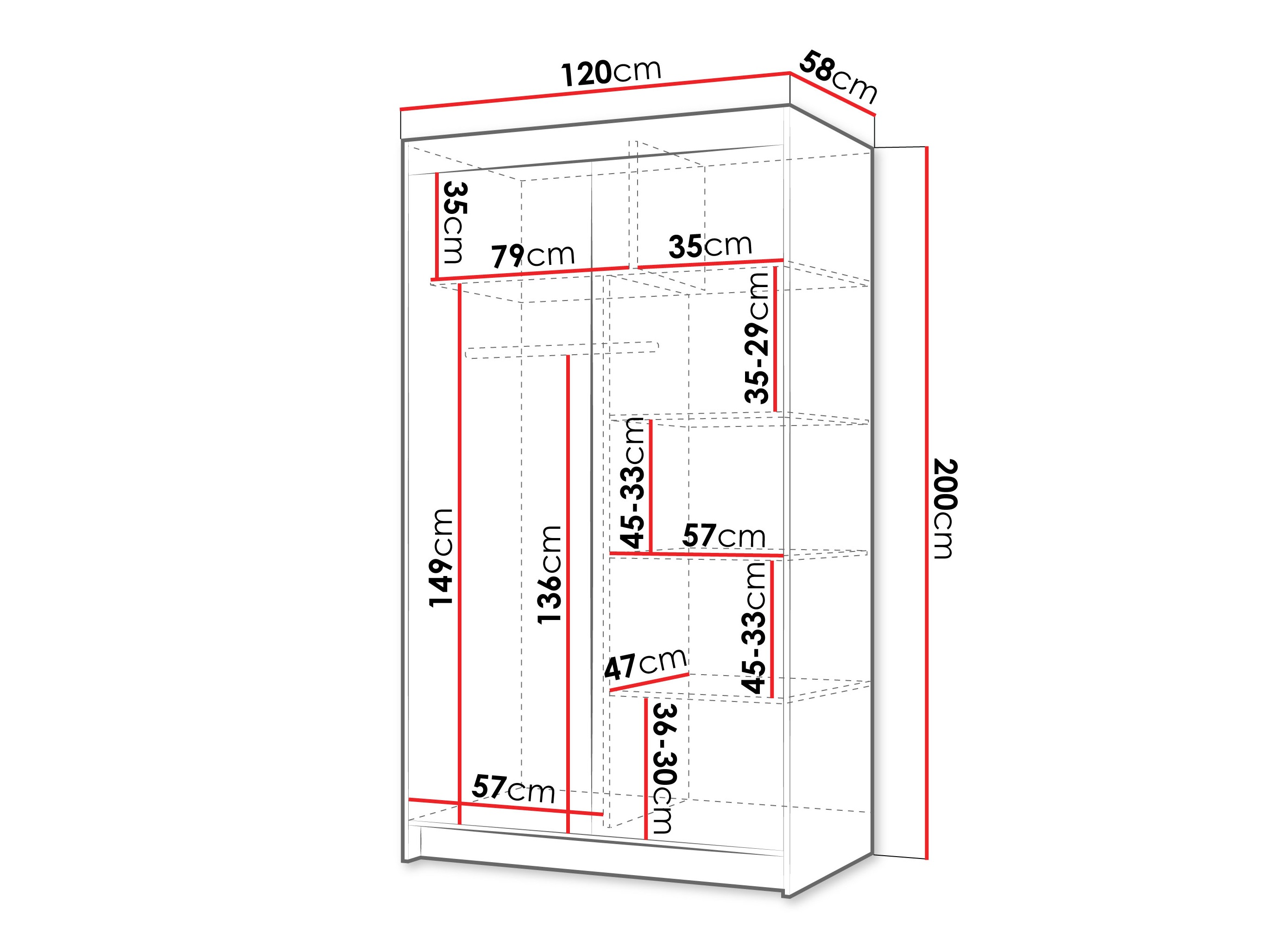 Kleiderschrank Closico Populus VI