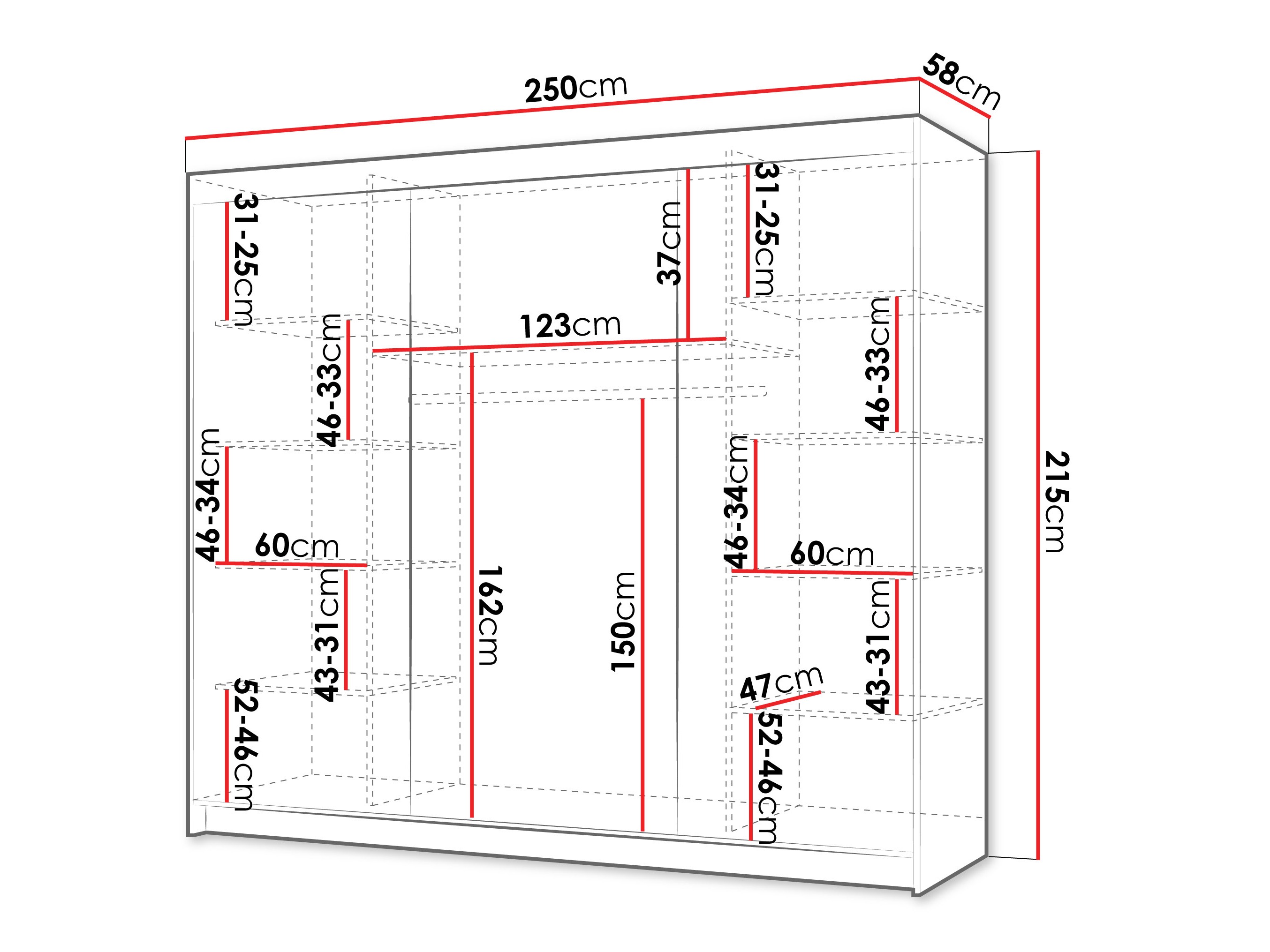 Kleiderschrank Closico Populus XVII