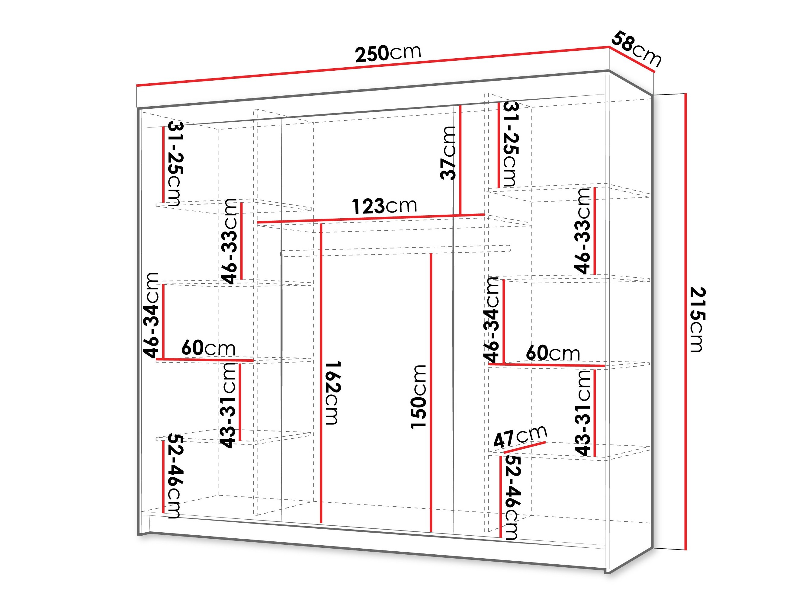 Kleiderschrank Closico Populus XVIII